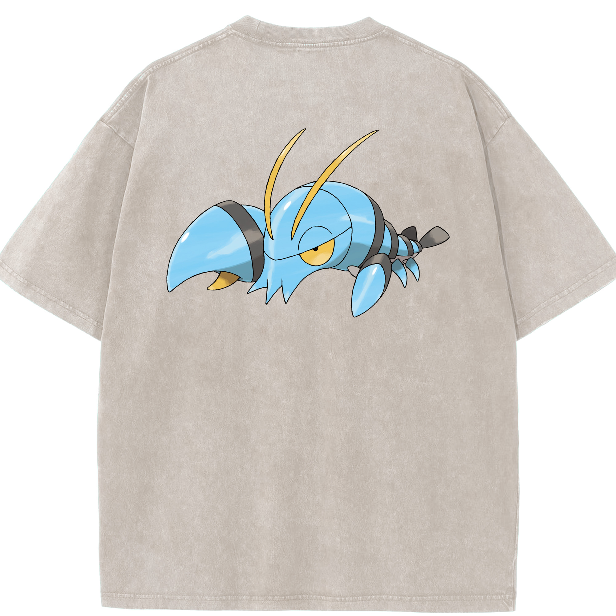 （画像用） ポケットモンスター Pokémon 綿100% ヴィンテージ風 半袖Tシャツ（背面プリント）