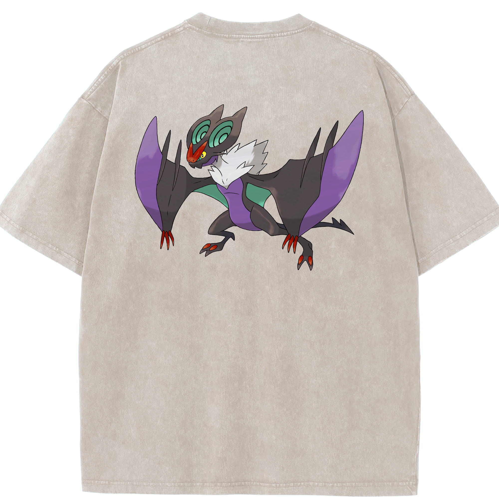 （画像用） ポケットモンスター Pokémon 綿100% ヴィンテージ風 半袖Tシャツ（背面プリント）
