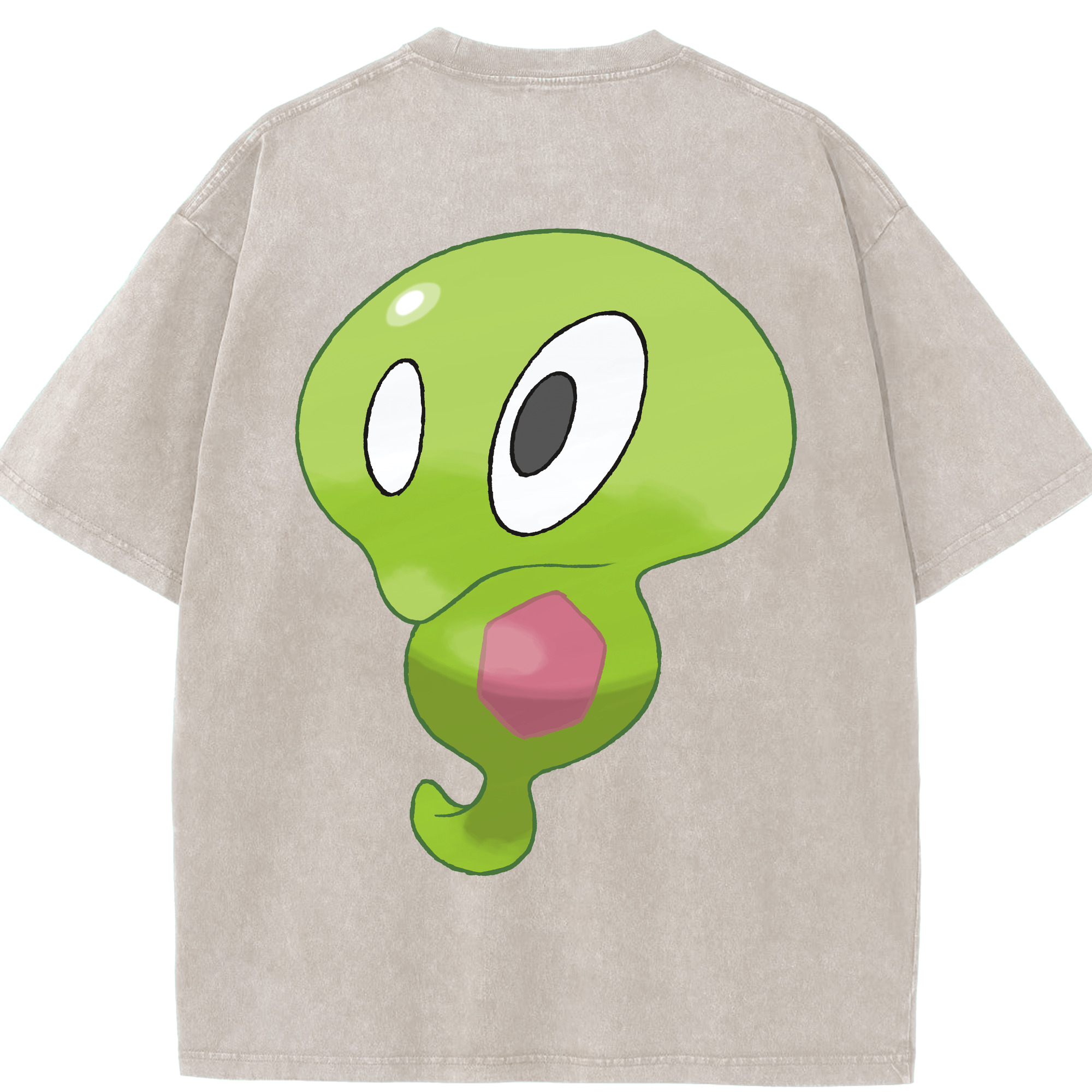 （画像用） ポケットモンスター Pokémon 綿100% ヴィンテージ風 半袖Tシャツ（背面プリント）