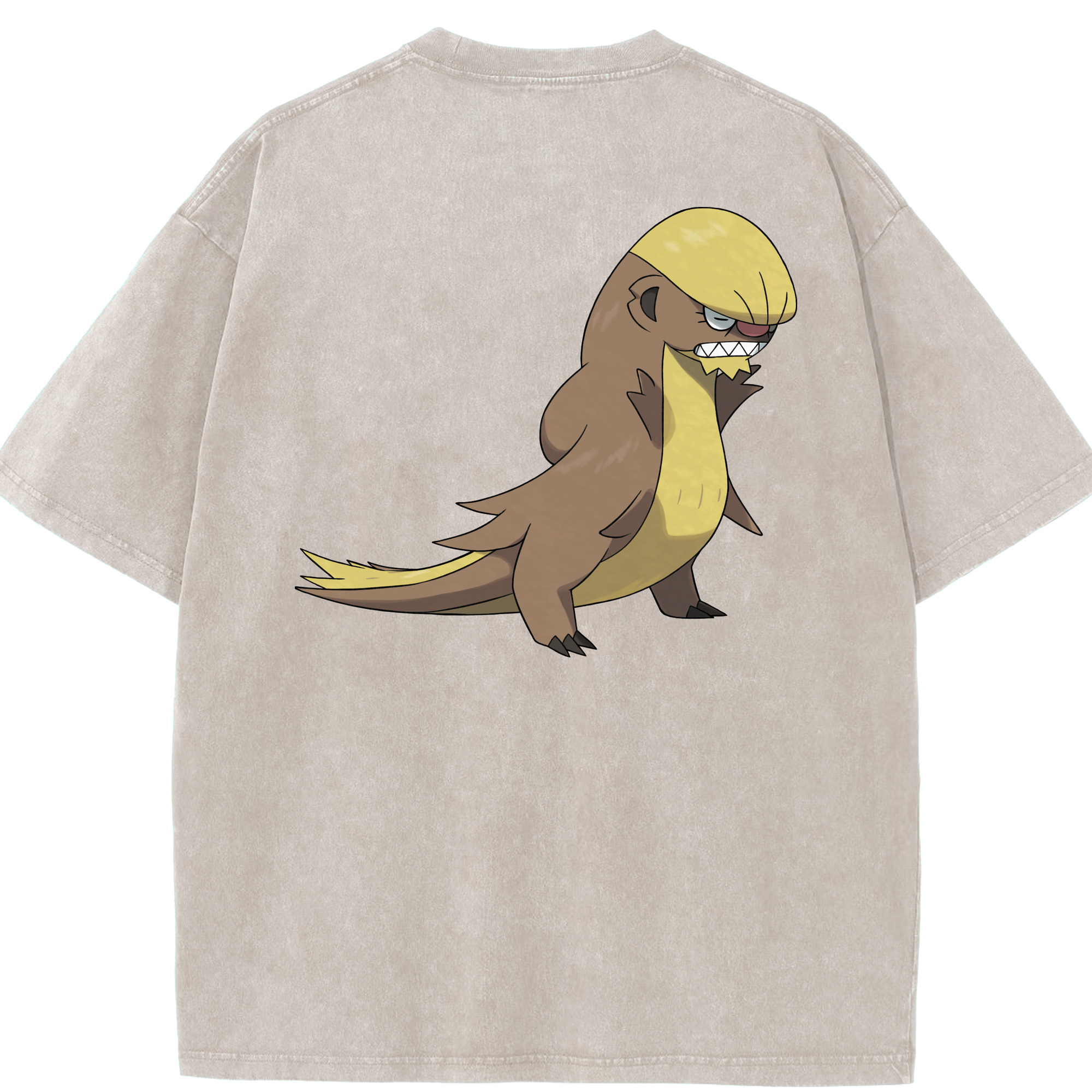 （画像用） ポケットモンスター Pokémon 綿100% ヴィンテージ風 半袖Tシャツ（背面プリント）