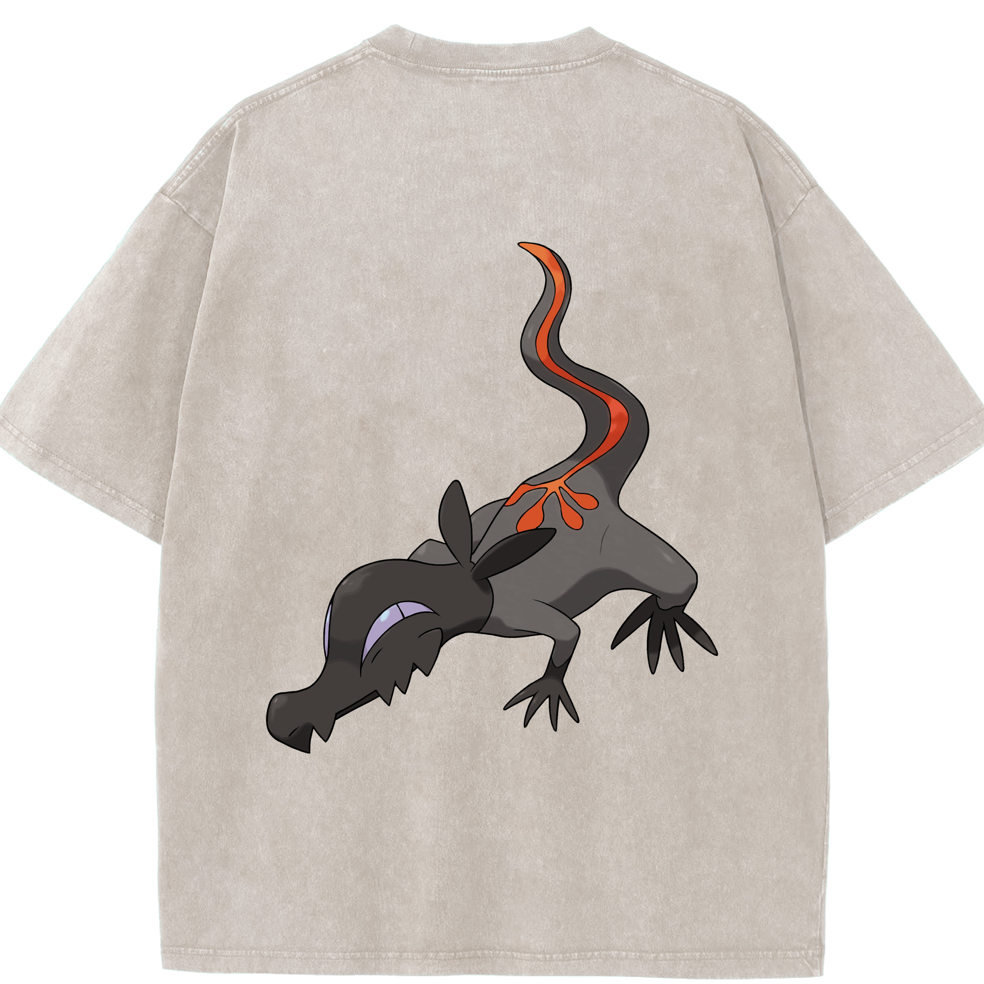 （画像用） ポケットモンスター Pokémon 綿100% ヴィンテージ風 半袖Tシャツ（背面プリント）