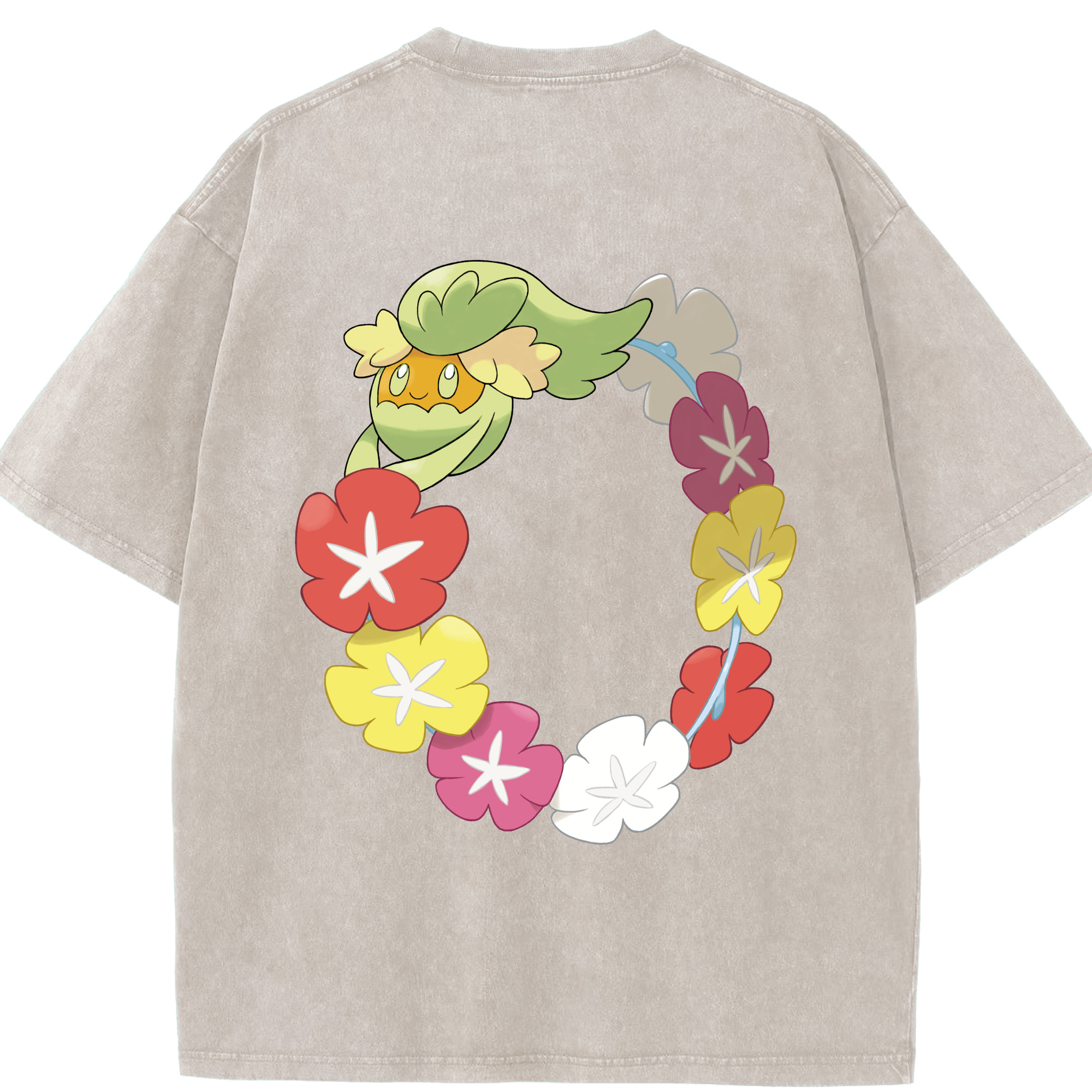 （画像用） ポケットモンスター Pokémon 綿100% ヴィンテージ風 半袖Tシャツ（背面プリント）