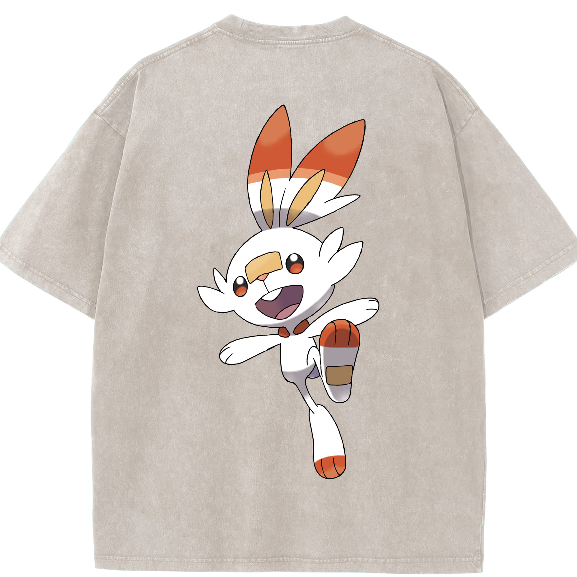（画像用） ポケットモンスター Pokémon 綿100% ヴィンテージ風 半袖Tシャツ（背面プリント）