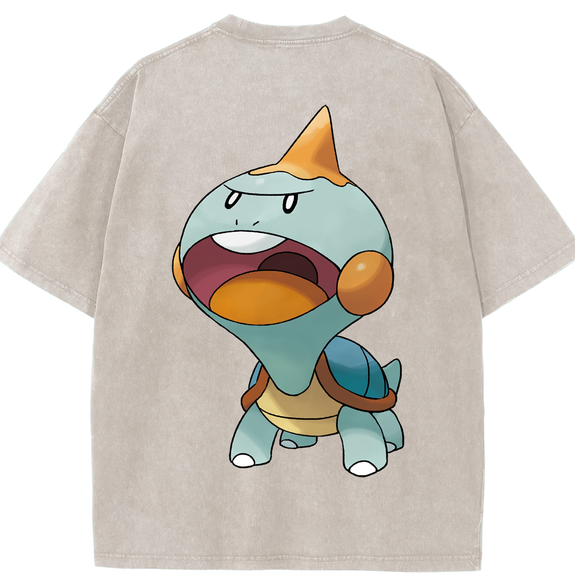 （画像用） ポケットモンスター Pokémon 綿100% ヴィンテージ風 半袖Tシャツ（背面プリント）