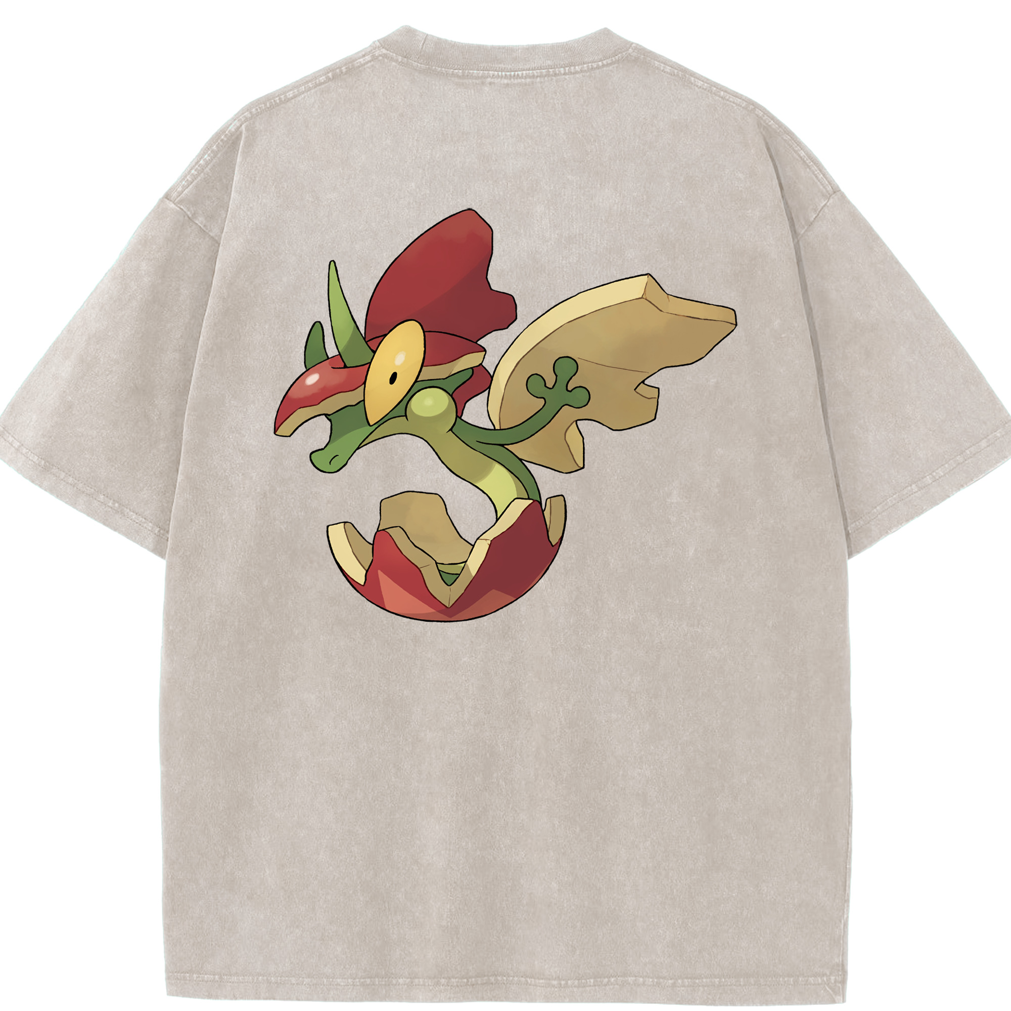 （画像用） ポケットモンスター Pokémon 綿100% ヴィンテージ風 半袖Tシャツ（背面プリント）
