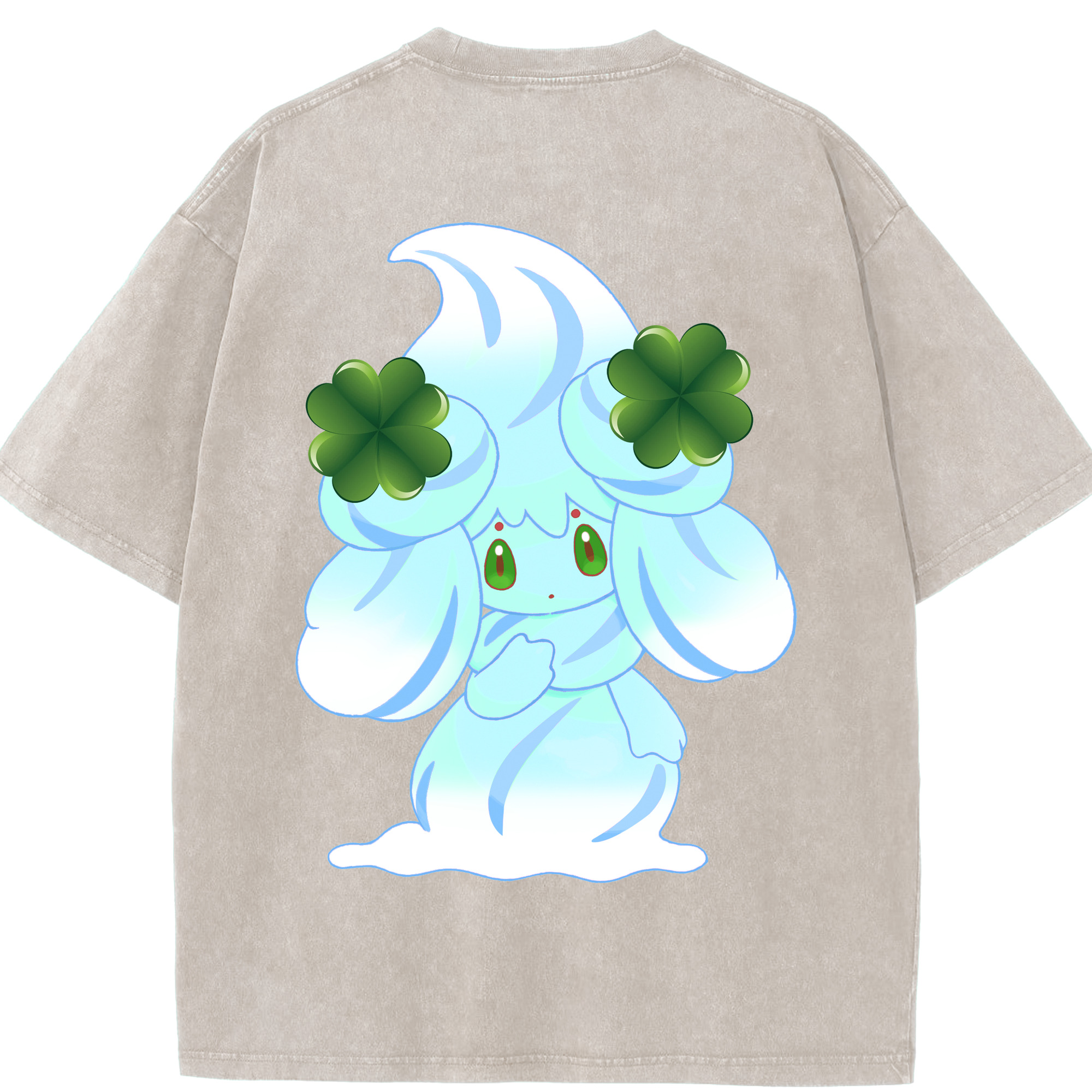 （画像用） ポケットモンスター Pokémon 綿100% ヴィンテージ風 半袖Tシャツ（背面プリント）