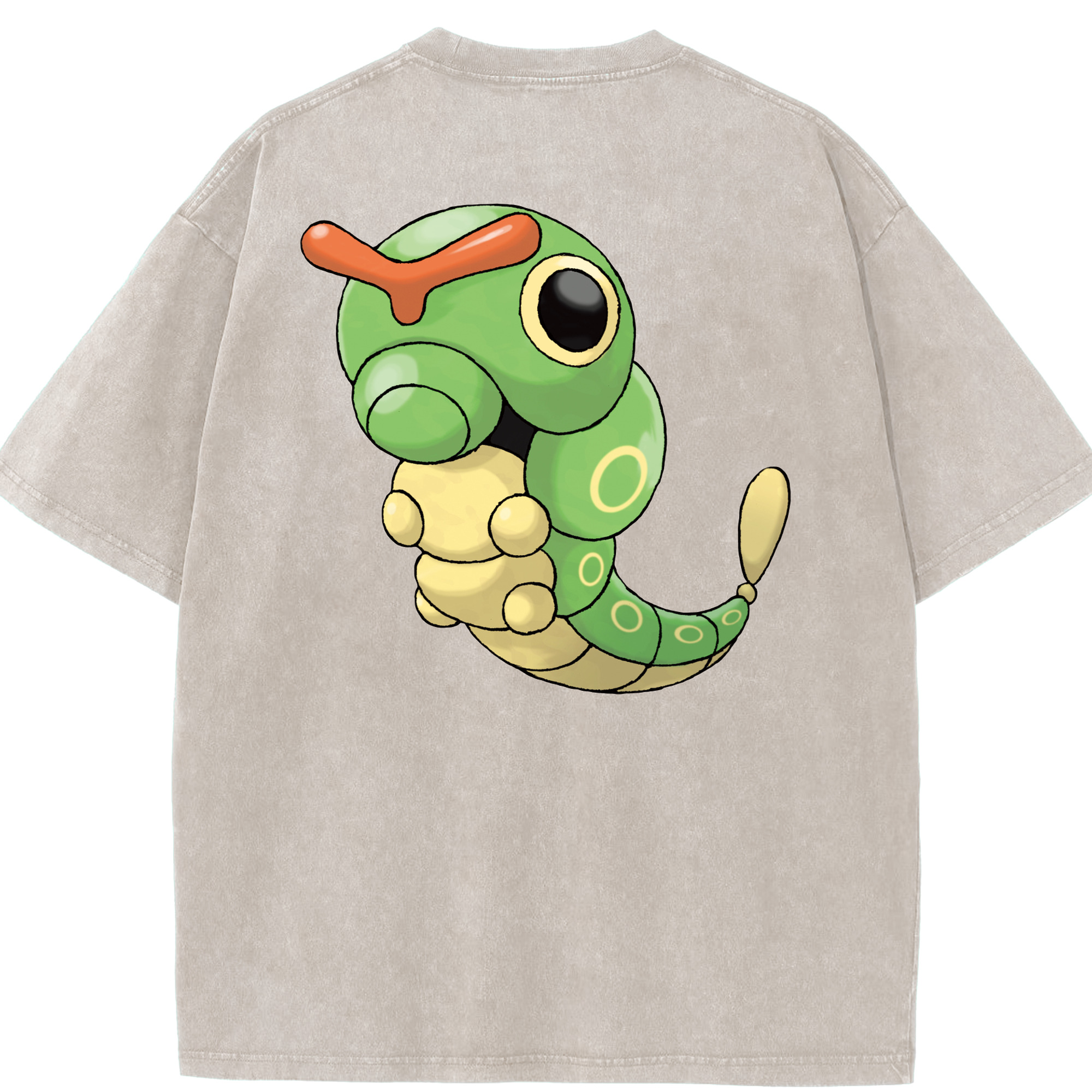 （画像用） ポケットモンスター Pokémon 綿100% ヴィンテージ風 半袖Tシャツ（背面プリント）