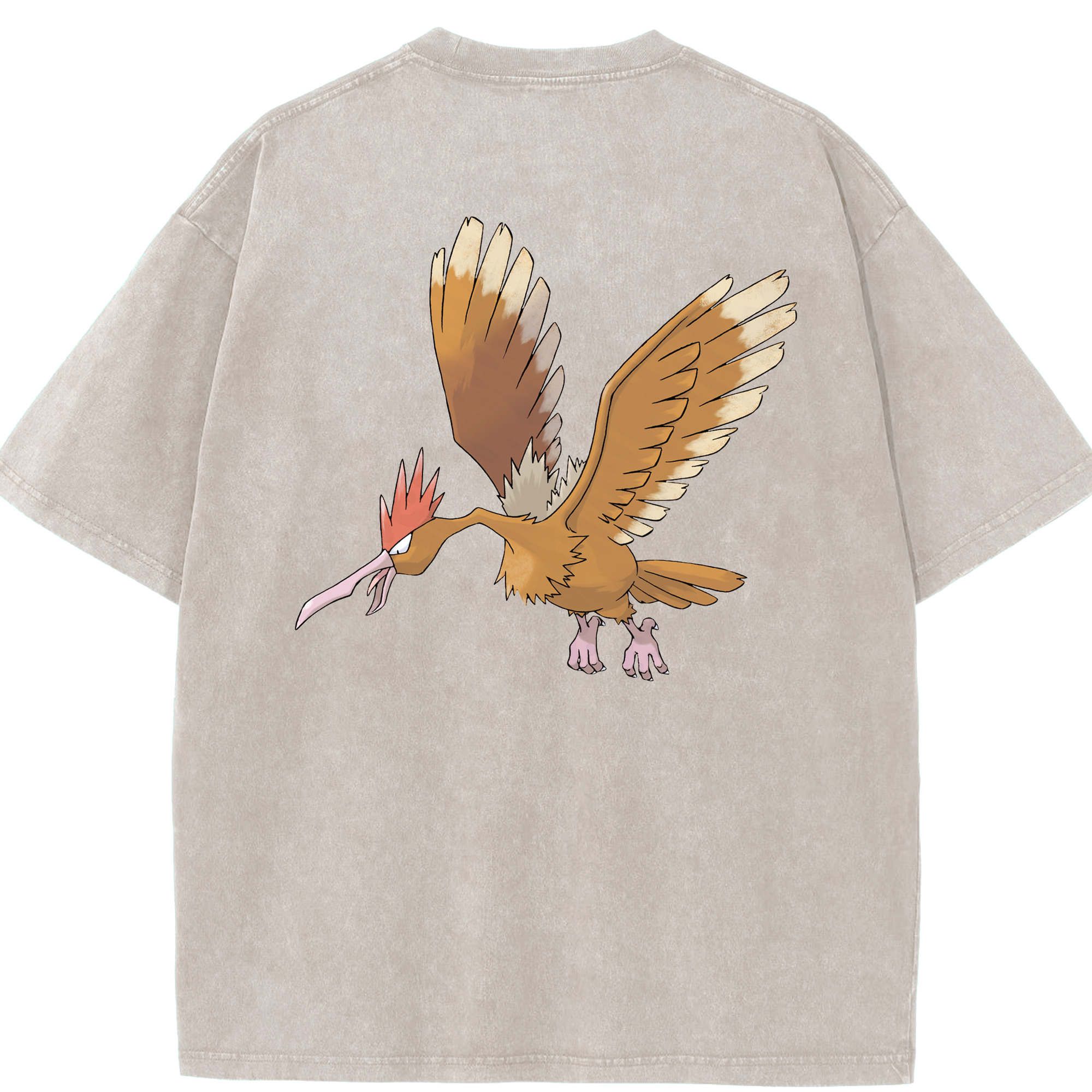 （画像用） ポケットモンスター Pokémon 綿100% ヴィンテージ風 半袖Tシャツ（背面プリント）