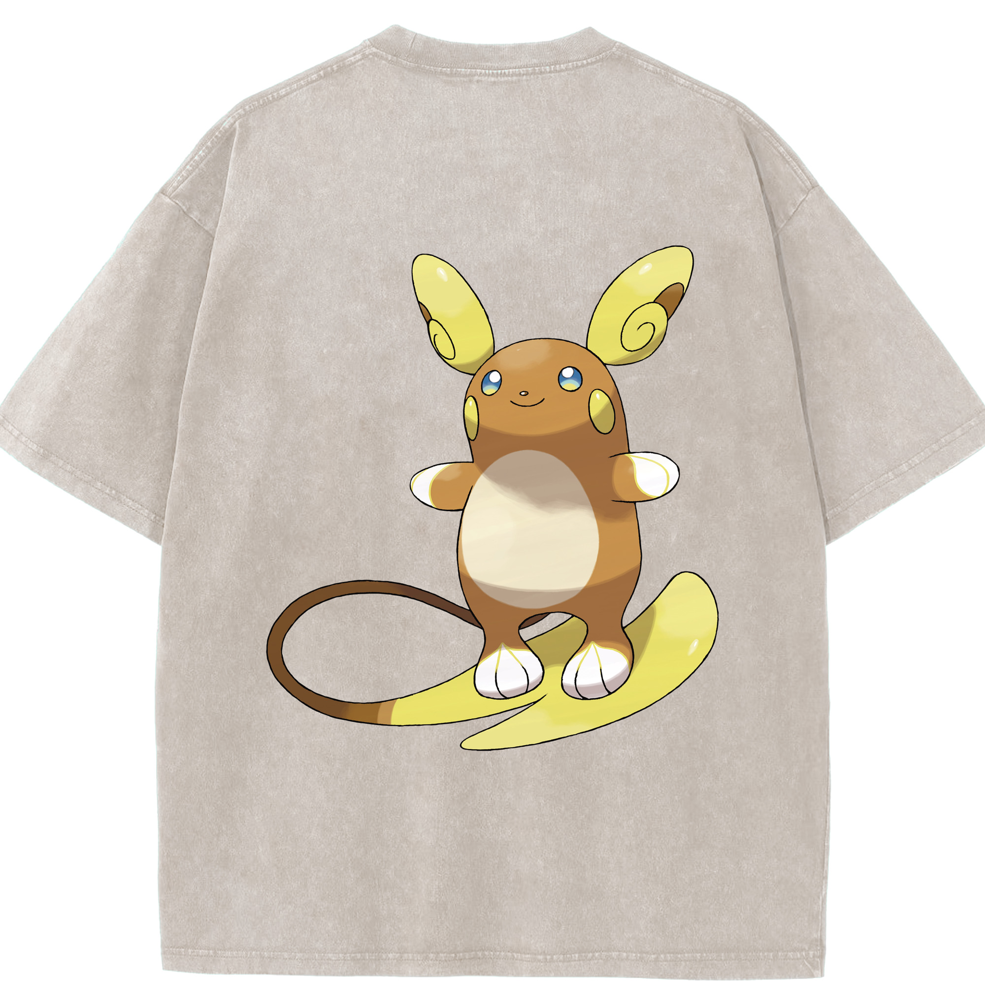 （画像用） ポケットモンスター Pokémon 綿100% ヴィンテージ風 半袖Tシャツ（背面プリント）
