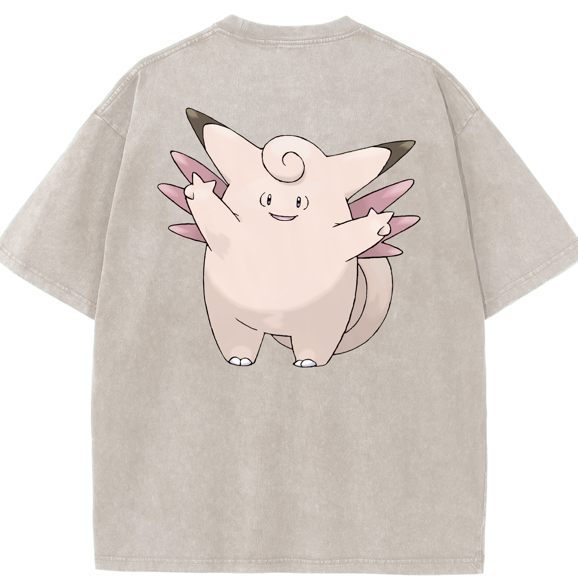 （画像用） ポケットモンスター Pokémon 綿100% ヴィンテージ風 半袖Tシャツ（背面プリント）