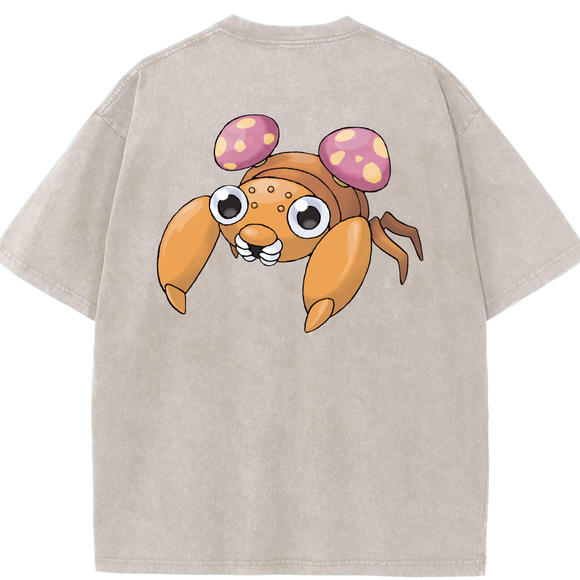 （画像用） ポケットモンスター Pokémon 綿100% ヴィンテージ風 半袖Tシャツ（背面プリント）