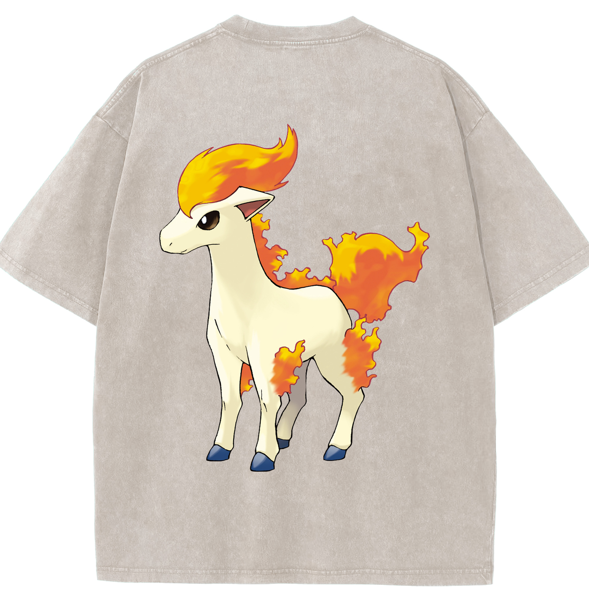（画像用） ポケットモンスター Pokémon 綿100% ヴィンテージ風 半袖Tシャツ（背面プリント）