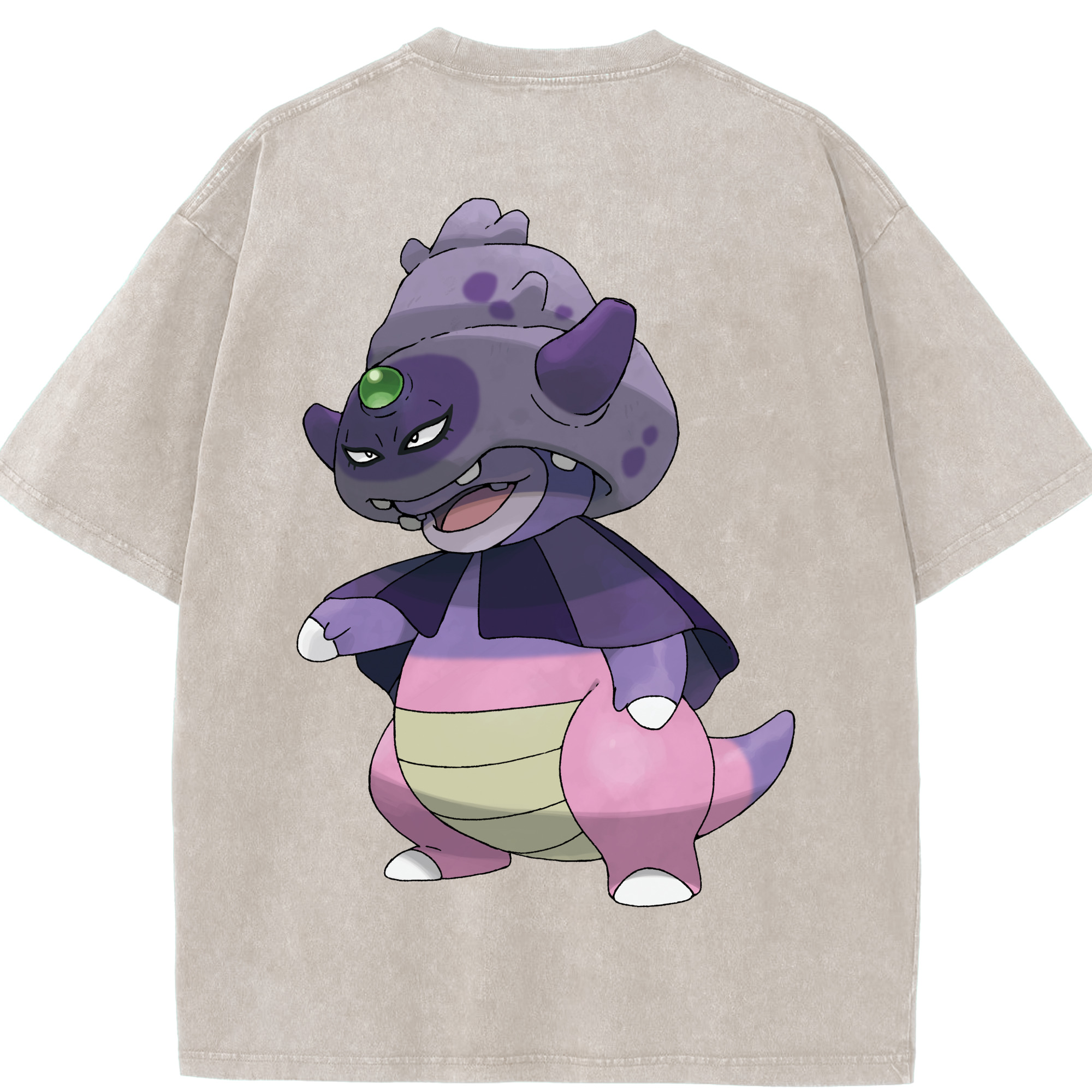 （画像用） ポケットモンスター Pokémon 綿100% ヴィンテージ風 半袖Tシャツ（背面プリント）