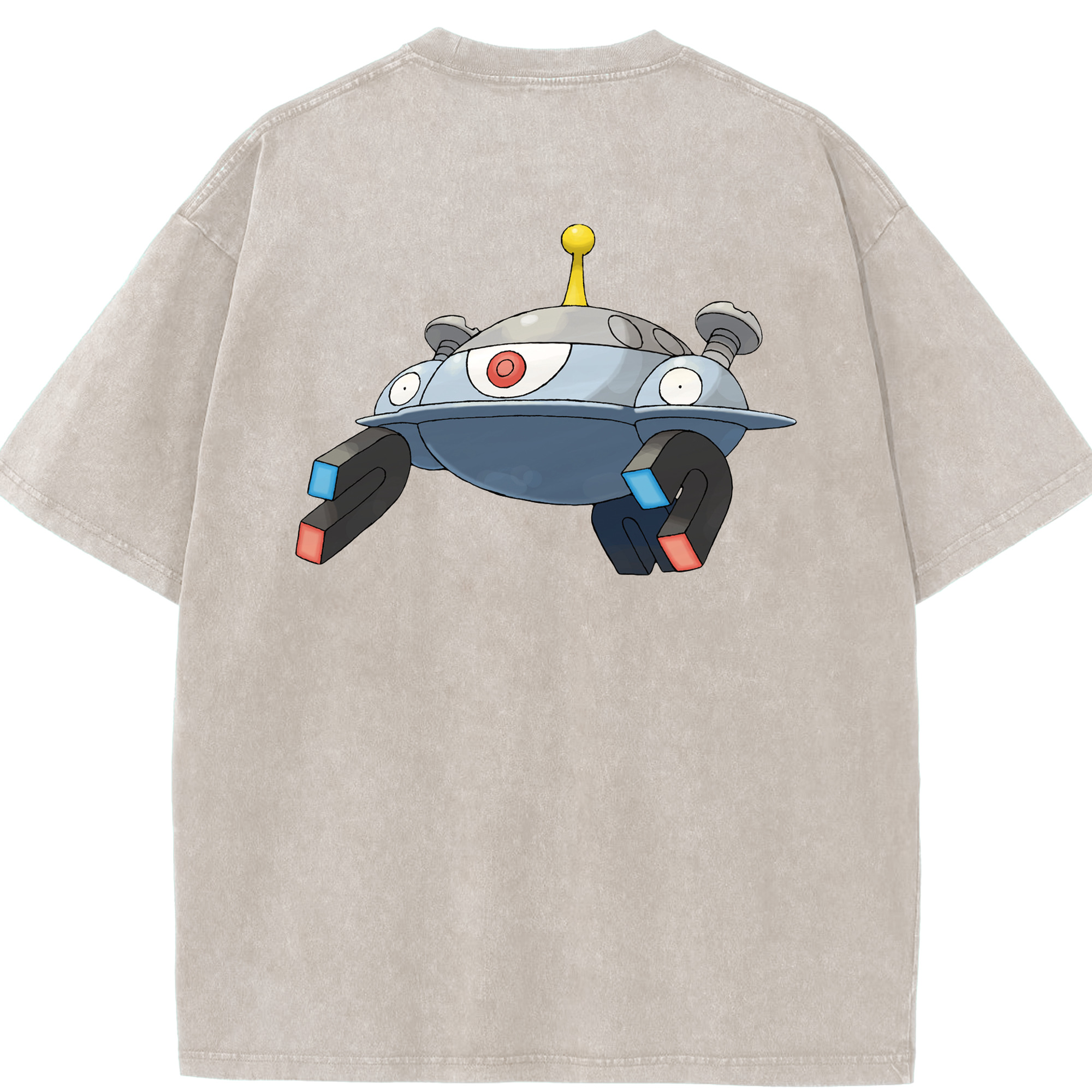 （画像用） ポケットモンスター Pokémon 綿100% ヴィンテージ風 半袖Tシャツ（背面プリント）