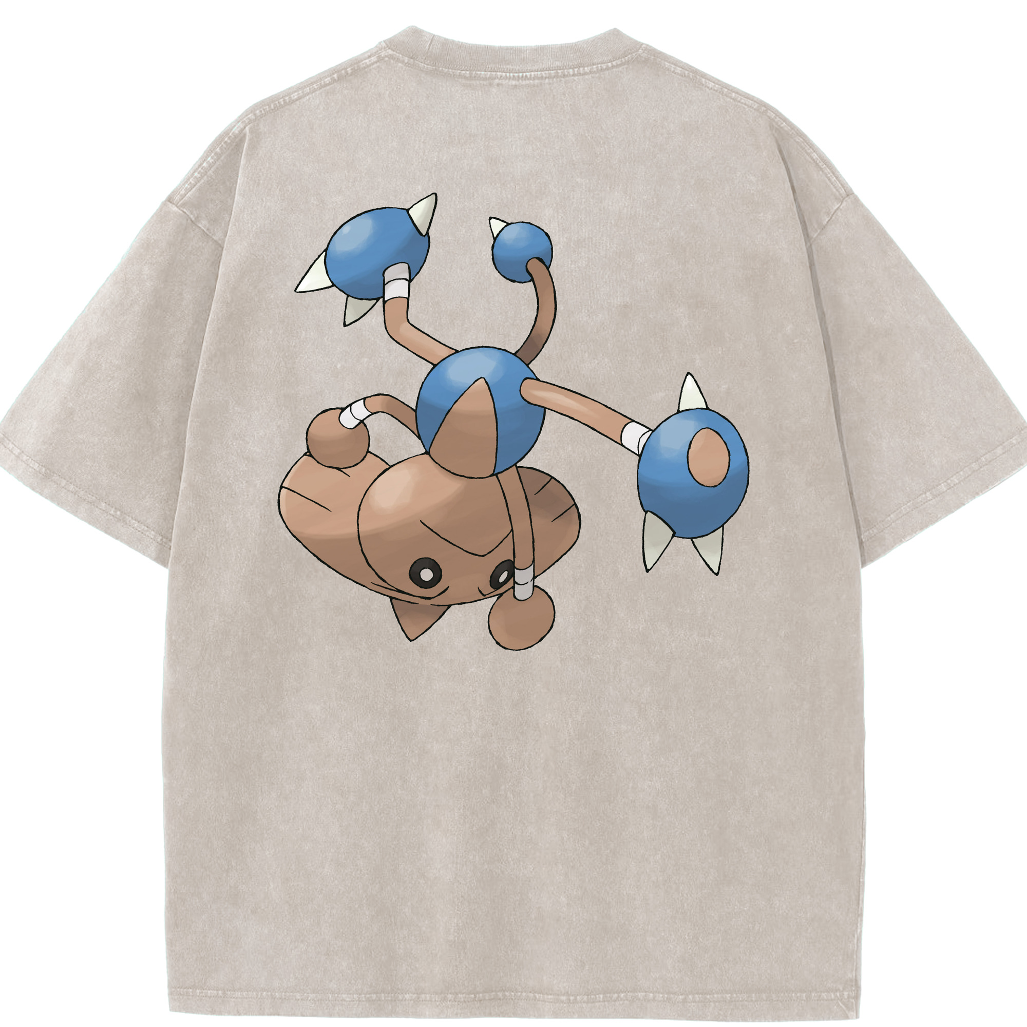 （画像用） ポケットモンスター Pokémon 綿100% ヴィンテージ風 半袖Tシャツ（背面プリント）