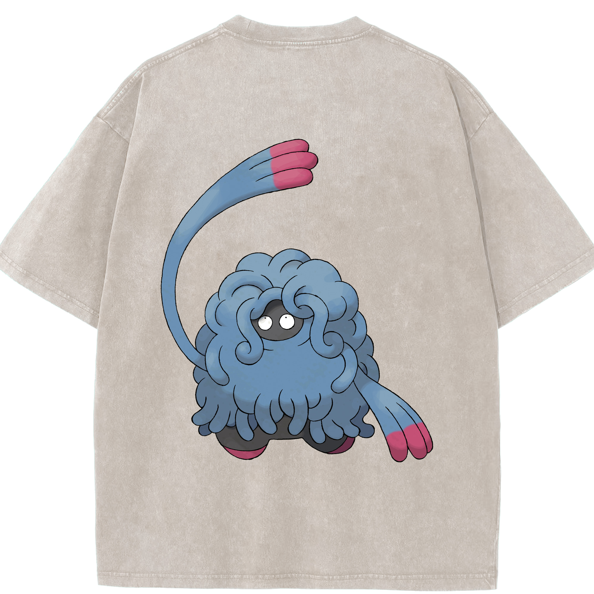 （画像用） ポケットモンスター Pokémon 綿100% ヴィンテージ風 半袖Tシャツ（背面プリント）