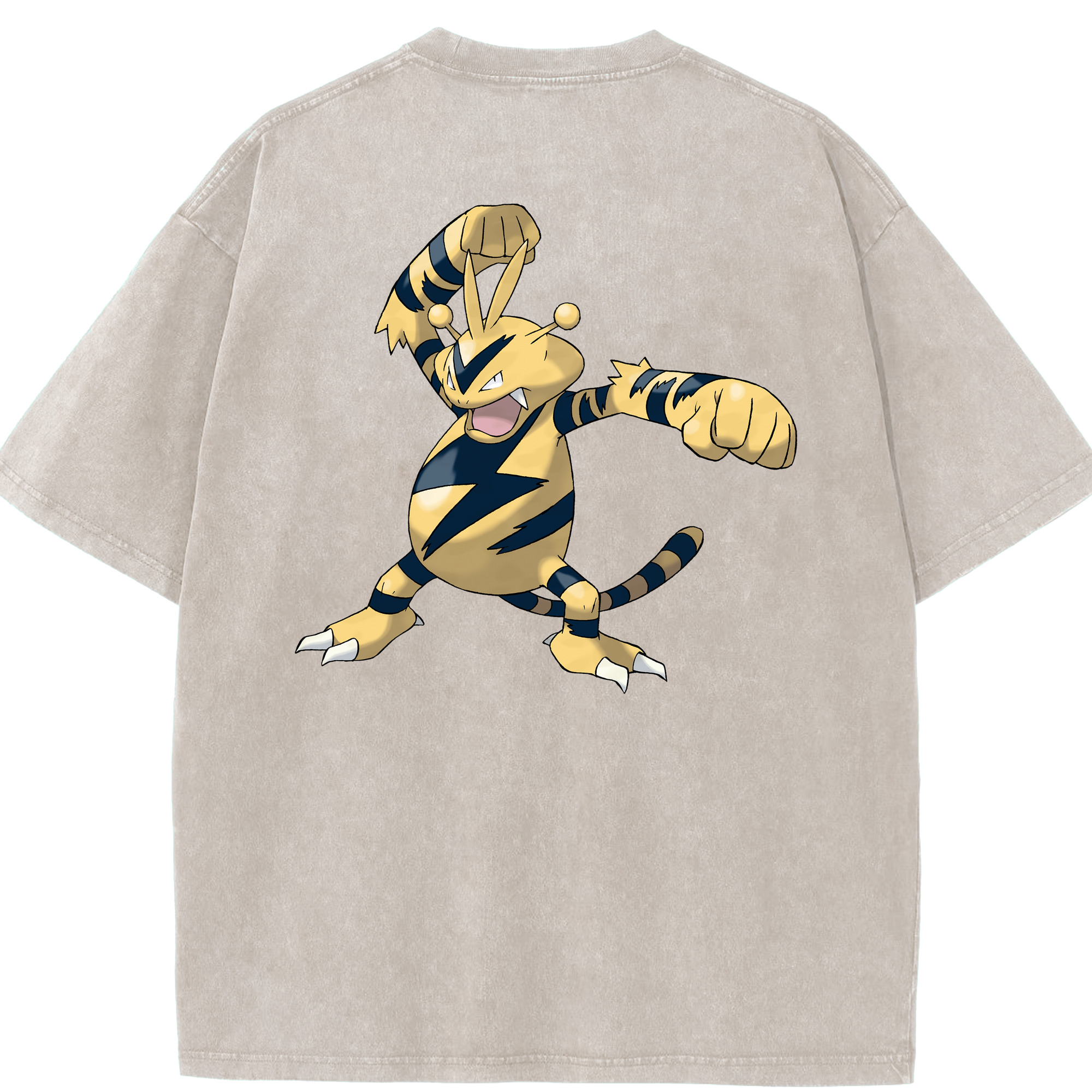 （画像用） ポケットモンスター Pokémon 綿100% ヴィンテージ風 半袖Tシャツ（背面プリント）