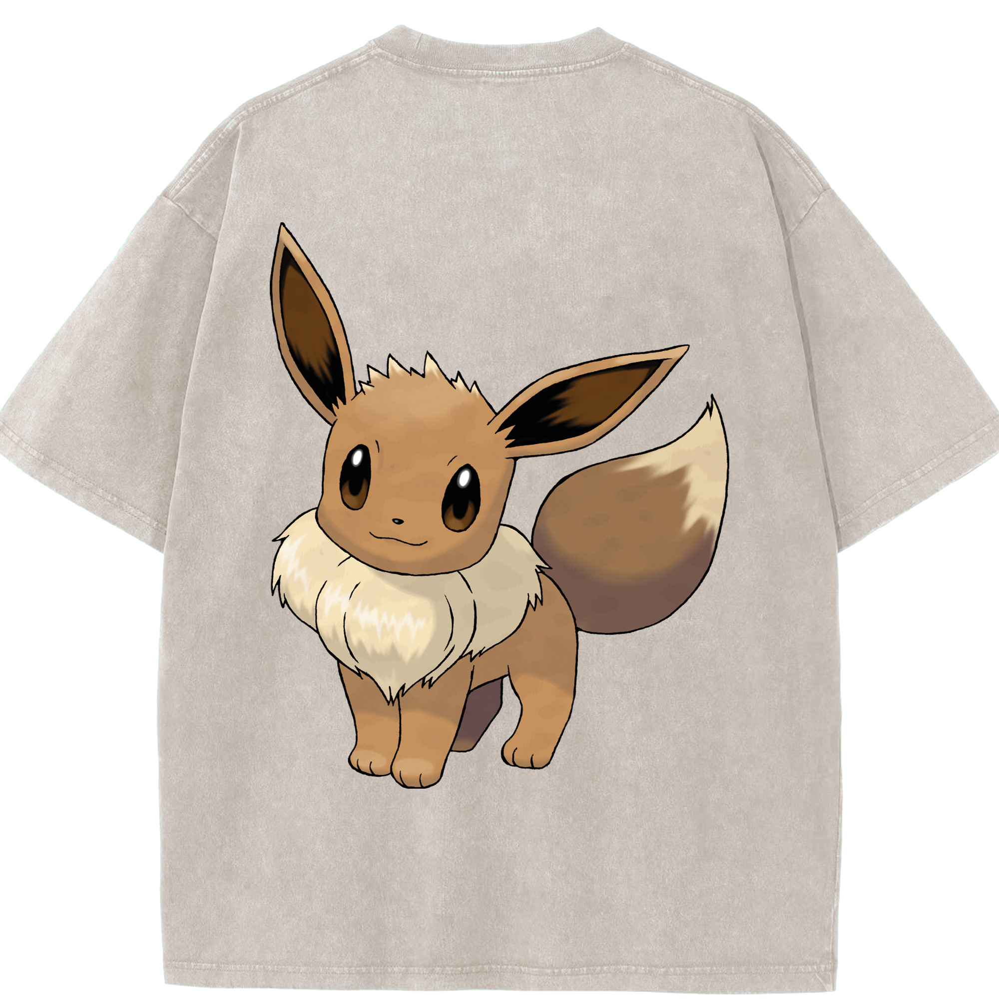 （画像用） ポケットモンスター Pokémon 綿100% ヴィンテージ風 半袖Tシャツ（背面プリント）