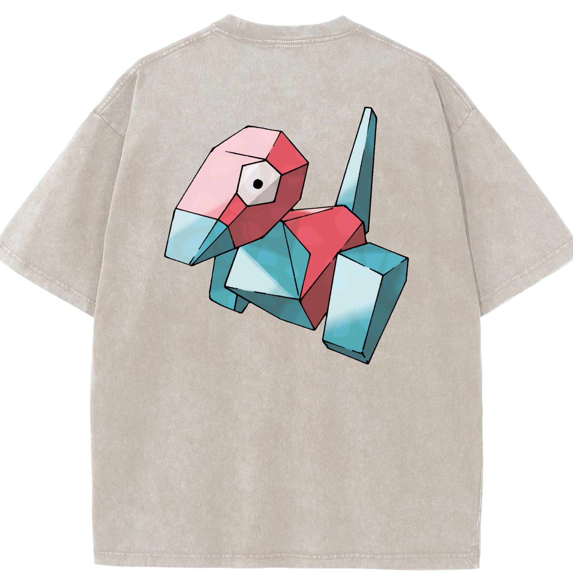 （画像用） ポケットモンスター Pokémon 綿100% ヴィンテージ風 半袖Tシャツ（背面プリント）