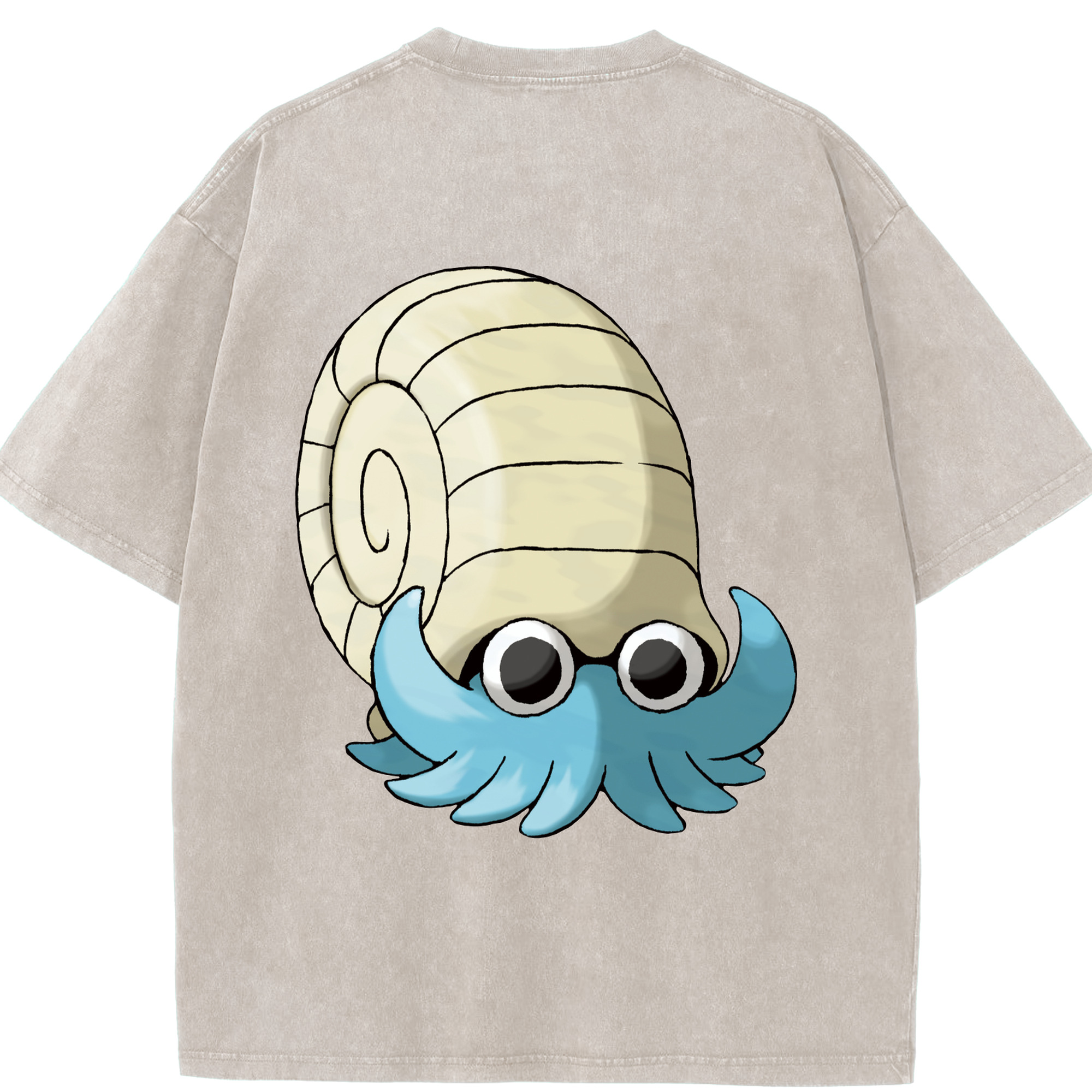 （画像用） ポケットモンスター Pokémon 綿100% ヴィンテージ風 半袖Tシャツ（背面プリント）