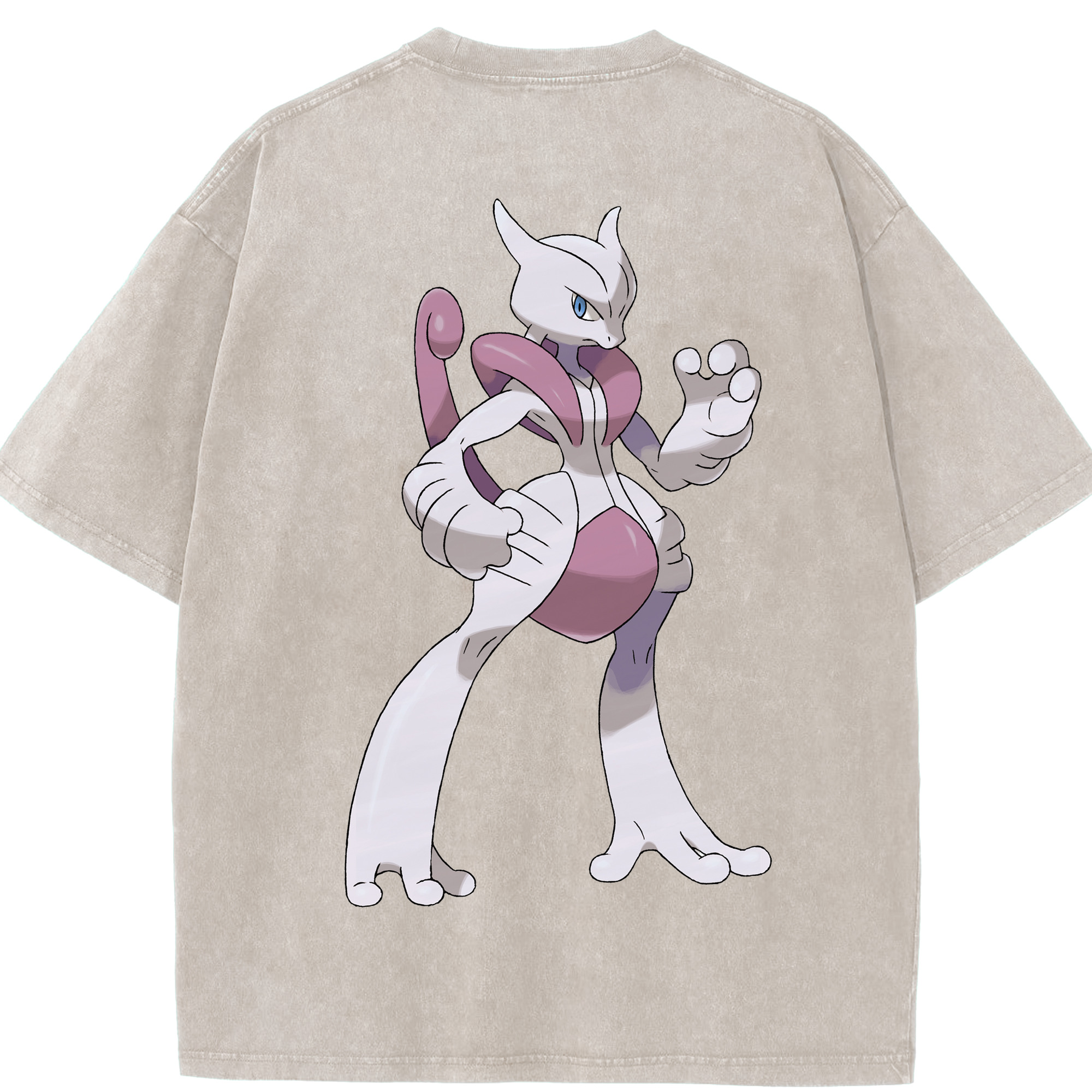 （画像用） ポケットモンスター Pokémon 綿100% ヴィンテージ風 半袖Tシャツ（背面プリント）