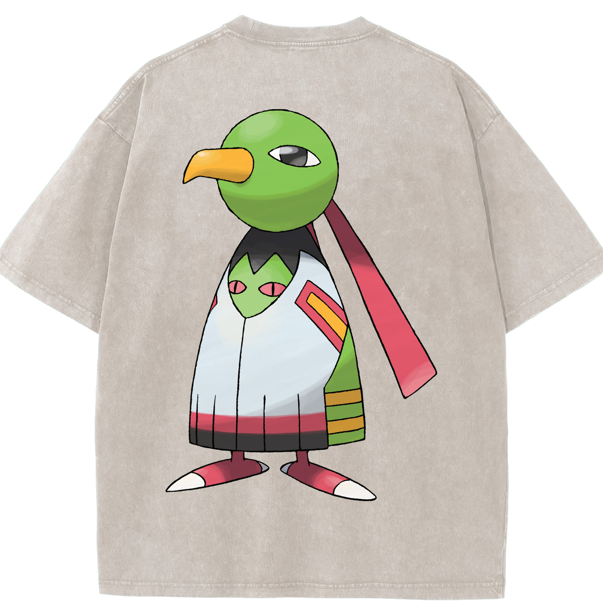 （画像用） ポケットモンスター Pokémon 綿100% ヴィンテージ風 半袖Tシャツ（背面プリント）
