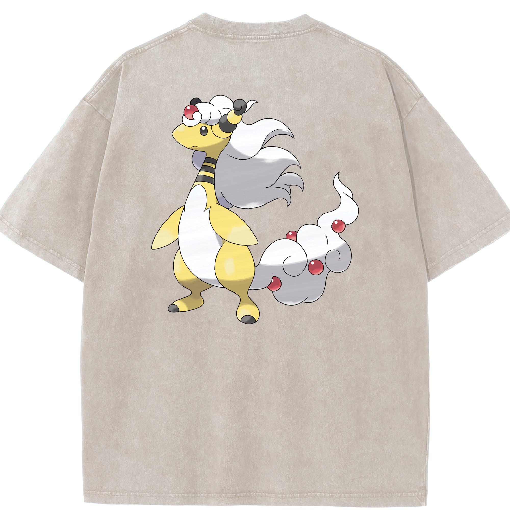 （画像用） ポケットモンスター Pokémon 綿100% ヴィンテージ風 半袖Tシャツ（背面プリント）