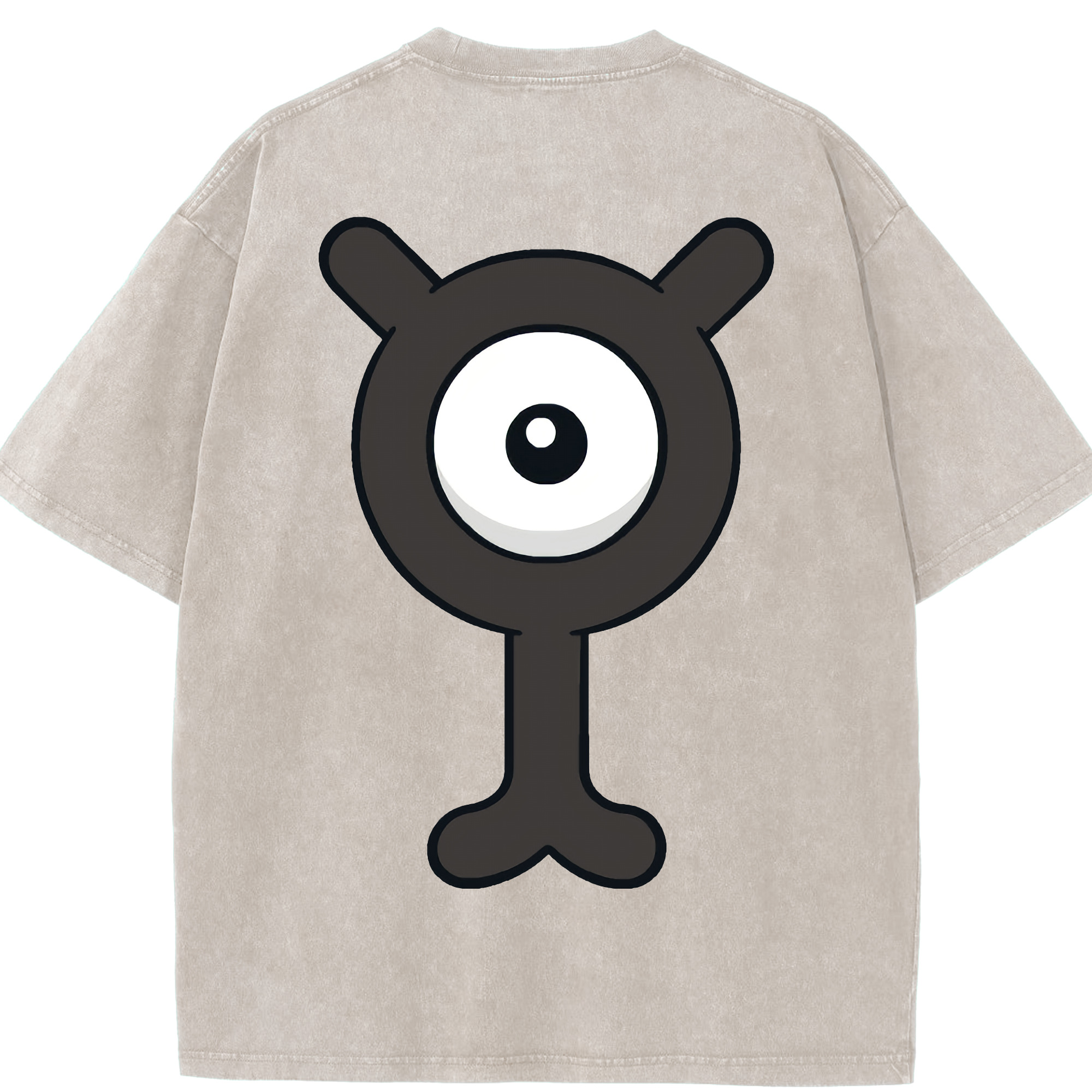 （画像用） ポケットモンスター Pokémon 綿100% ヴィンテージ風 半袖Tシャツ（背面プリント）