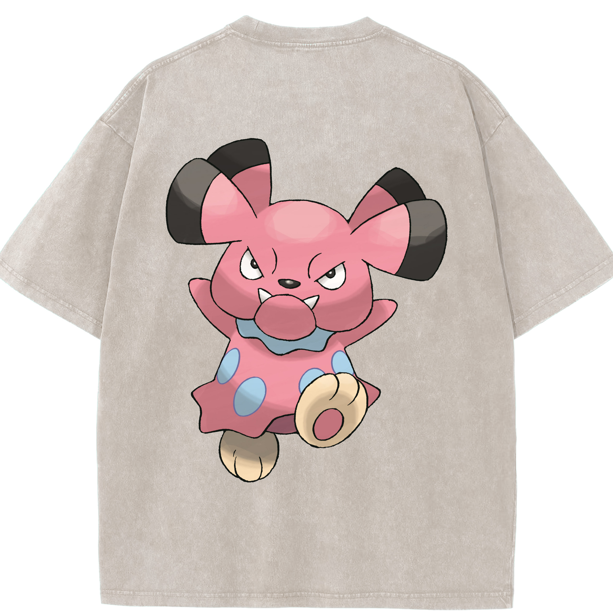 （画像用） ポケットモンスター Pokémon 綿100% ヴィンテージ風 半袖Tシャツ（背面プリント）