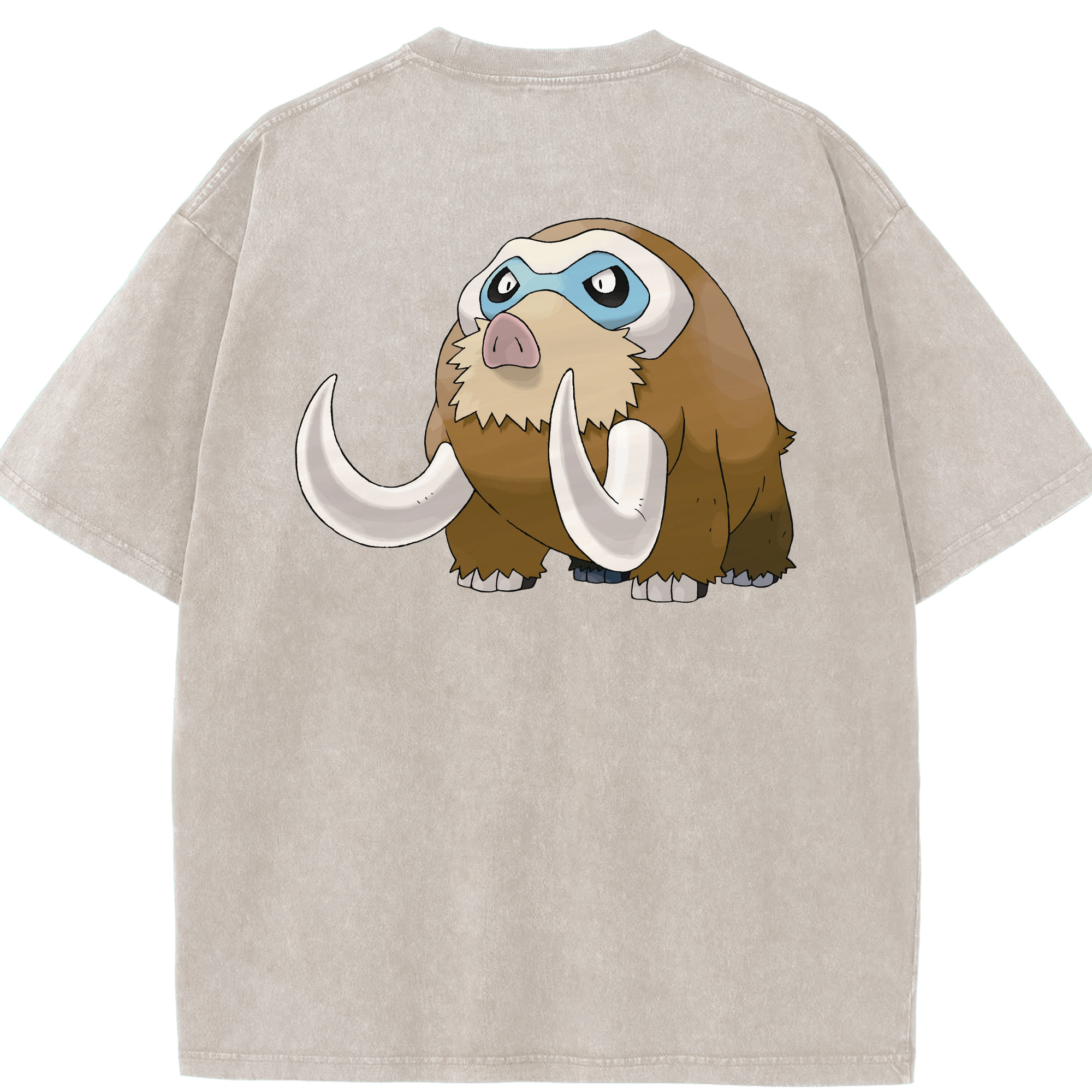 （画像用） ポケットモンスター Pokémon 綿100% ヴィンテージ風 半袖Tシャツ（背面プリント）