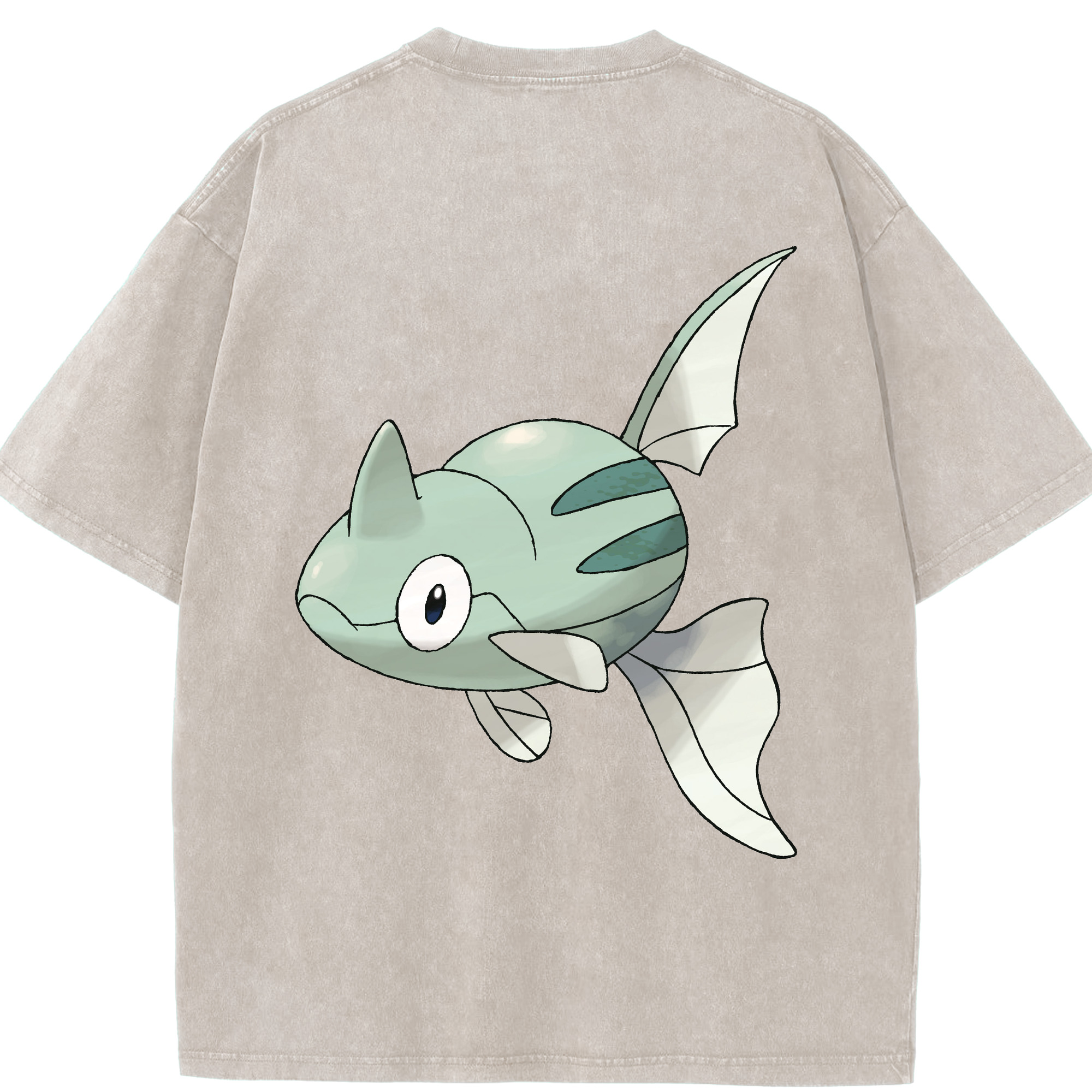 （画像用） ポケットモンスター Pokémon 綿100% ヴィンテージ風 半袖Tシャツ（背面プリント）