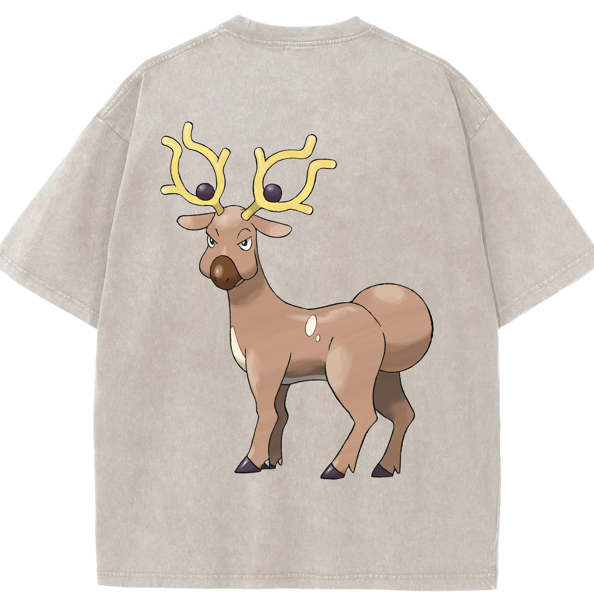 （画像用） ポケットモンスター Pokémon 綿100% ヴィンテージ風 半袖Tシャツ（背面プリント）