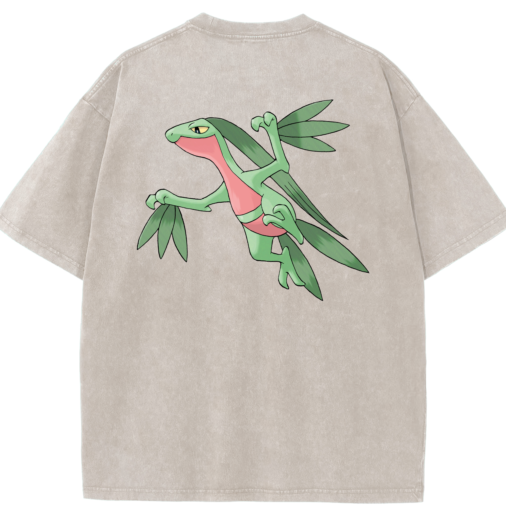 （画像用） ポケットモンスター Pokémon 綿100% ヴィンテージ風 半袖Tシャツ（背面プリント）