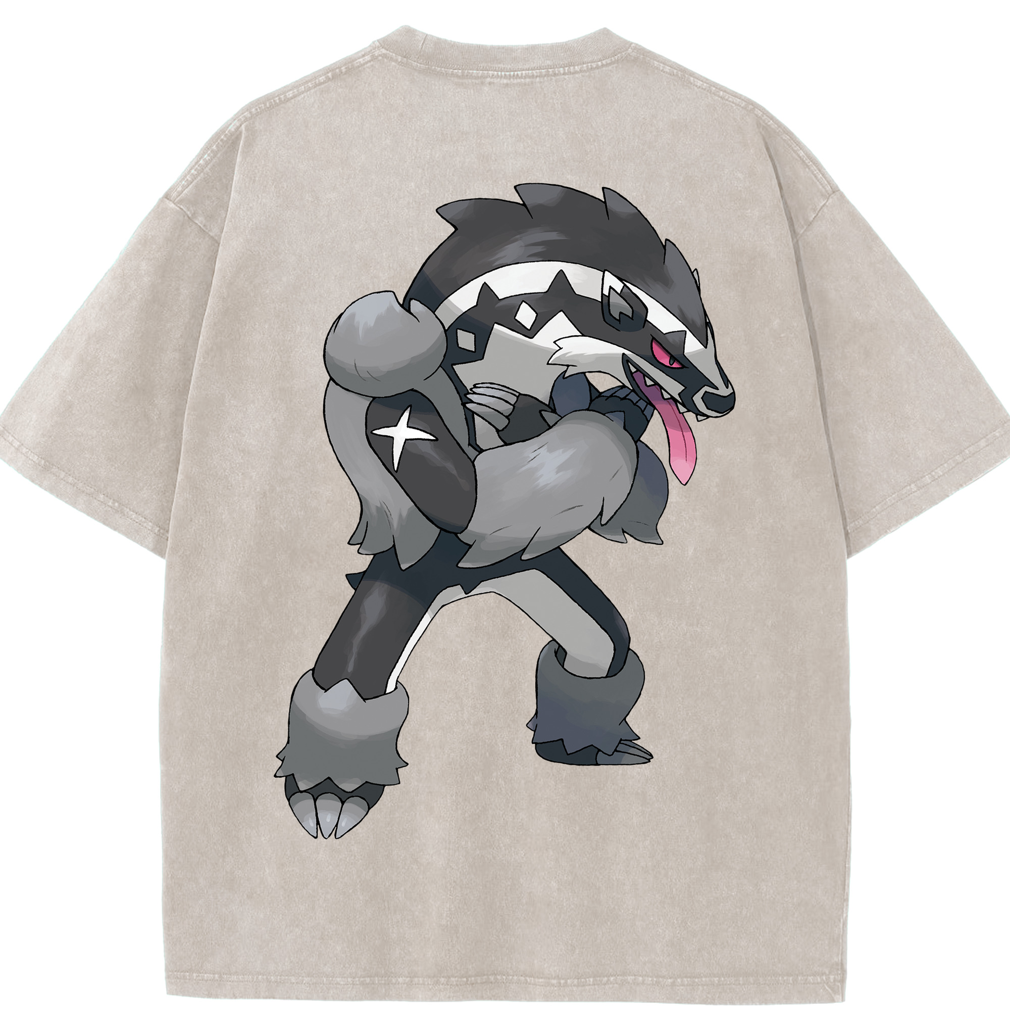 （画像用） ポケットモンスター Pokémon 綿100% ヴィンテージ風 半袖Tシャツ（背面プリント）