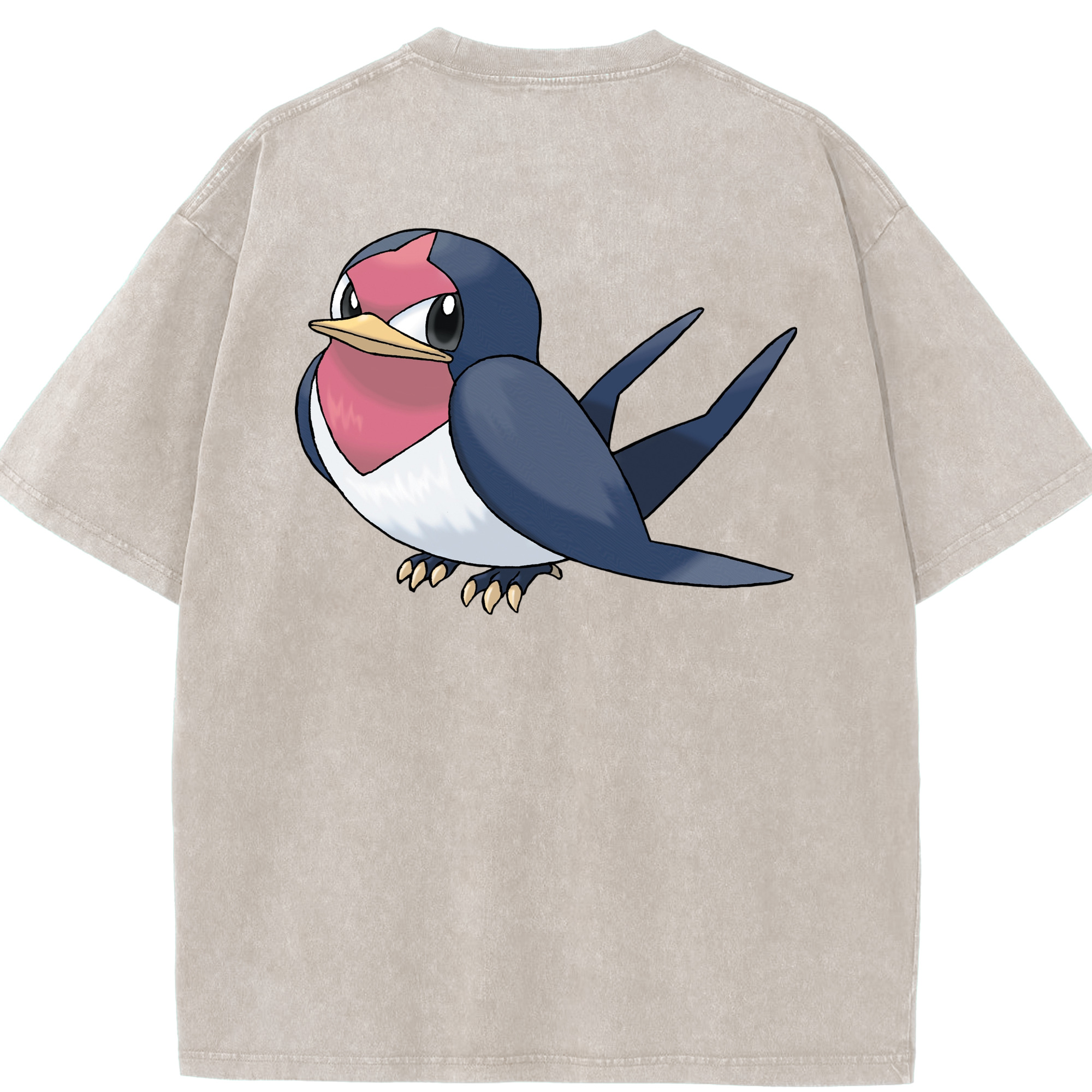 （画像用） ポケットモンスター Pokémon 綿100% ヴィンテージ風 半袖Tシャツ（背面プリント）