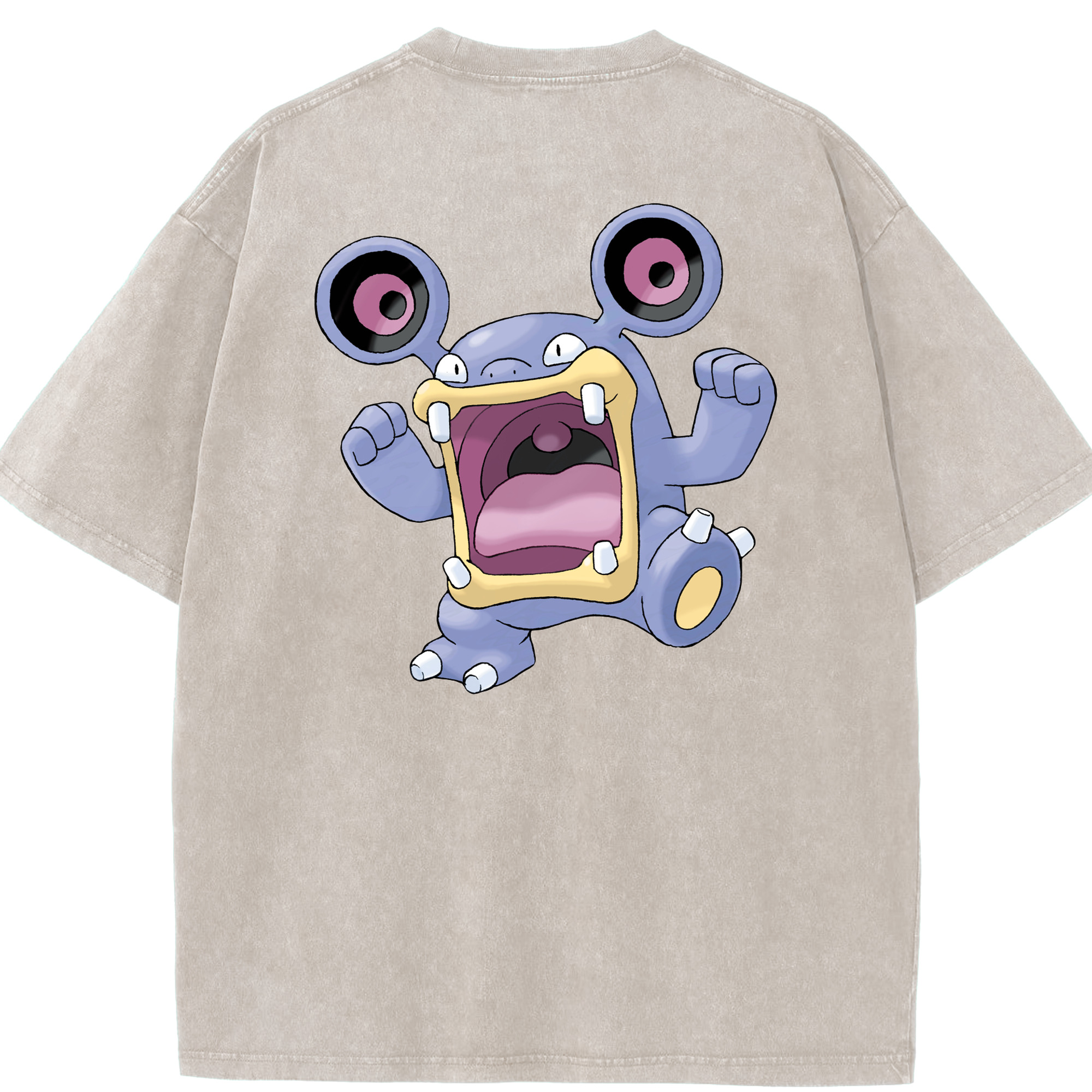 （画像用） ポケットモンスター Pokémon 綿100% ヴィンテージ風 半袖Tシャツ（背面プリント）