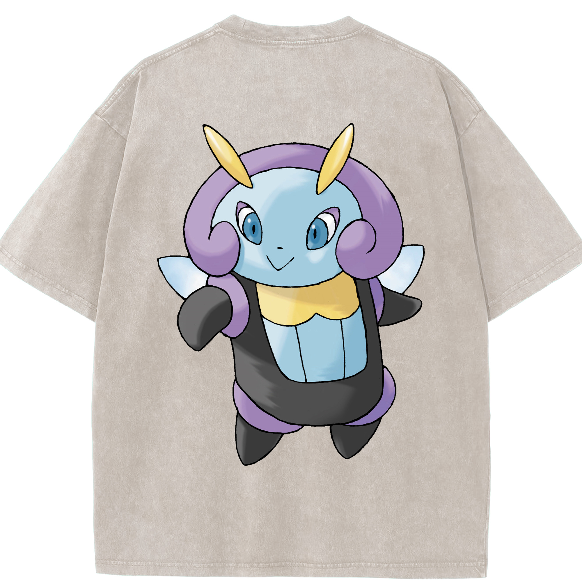 （画像用） ポケットモンスター Pokémon 綿100% ヴィンテージ風 半袖Tシャツ（背面プリント）