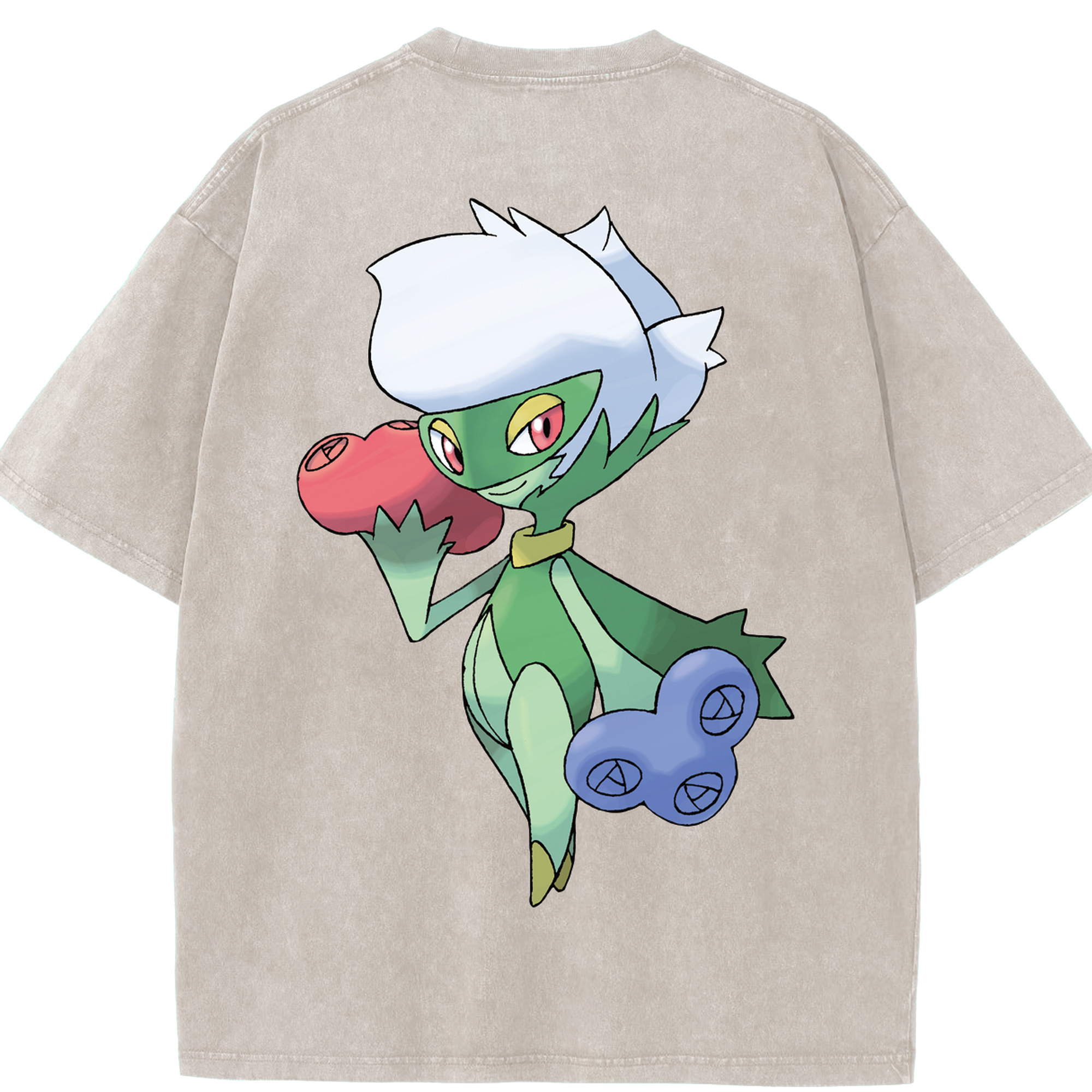 （画像用） ポケットモンスター Pokémon 綿100% ヴィンテージ風 半袖Tシャツ（背面プリント）
