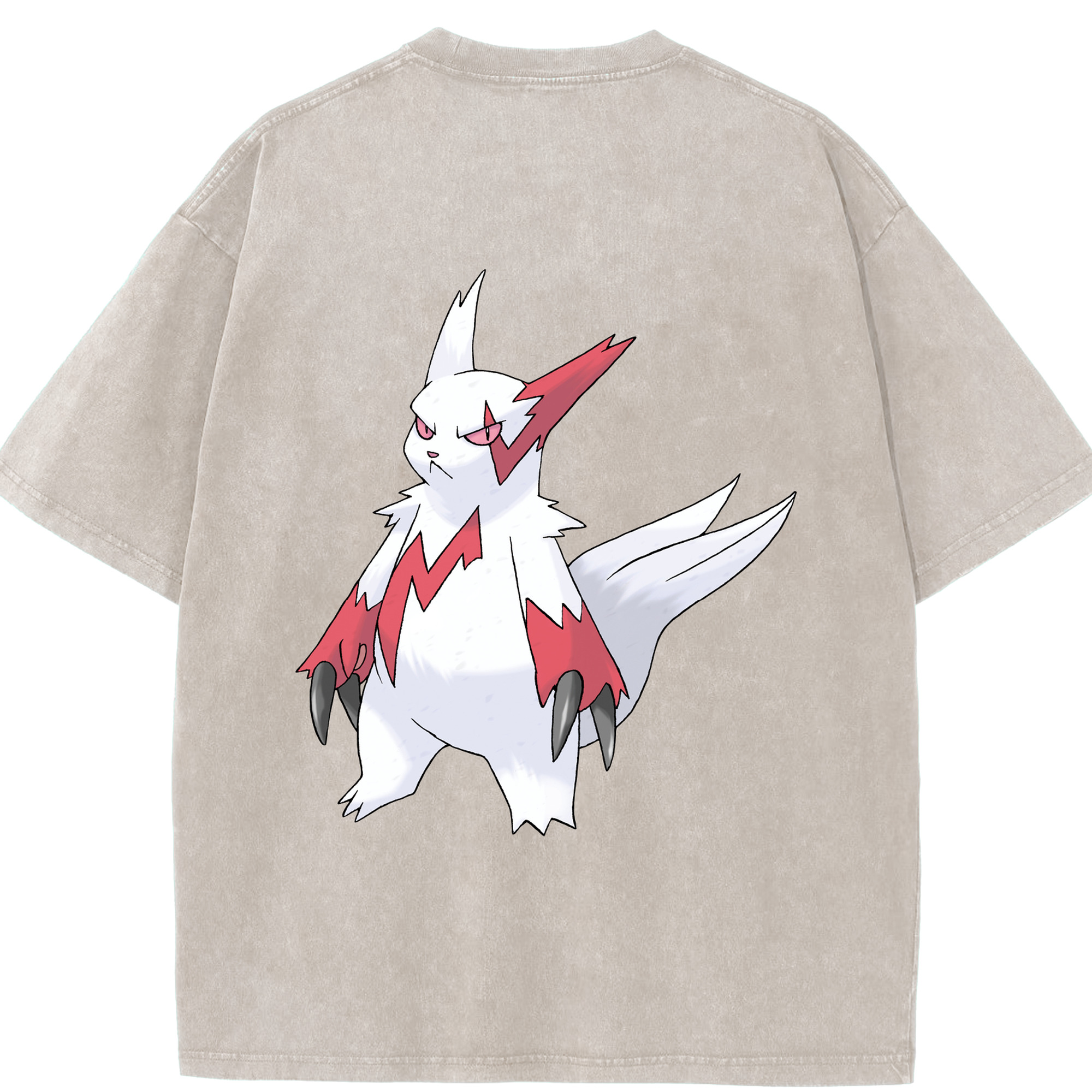 （画像用） ポケットモンスター Pokémon 綿100% ヴィンテージ風 半袖Tシャツ（背面プリント）