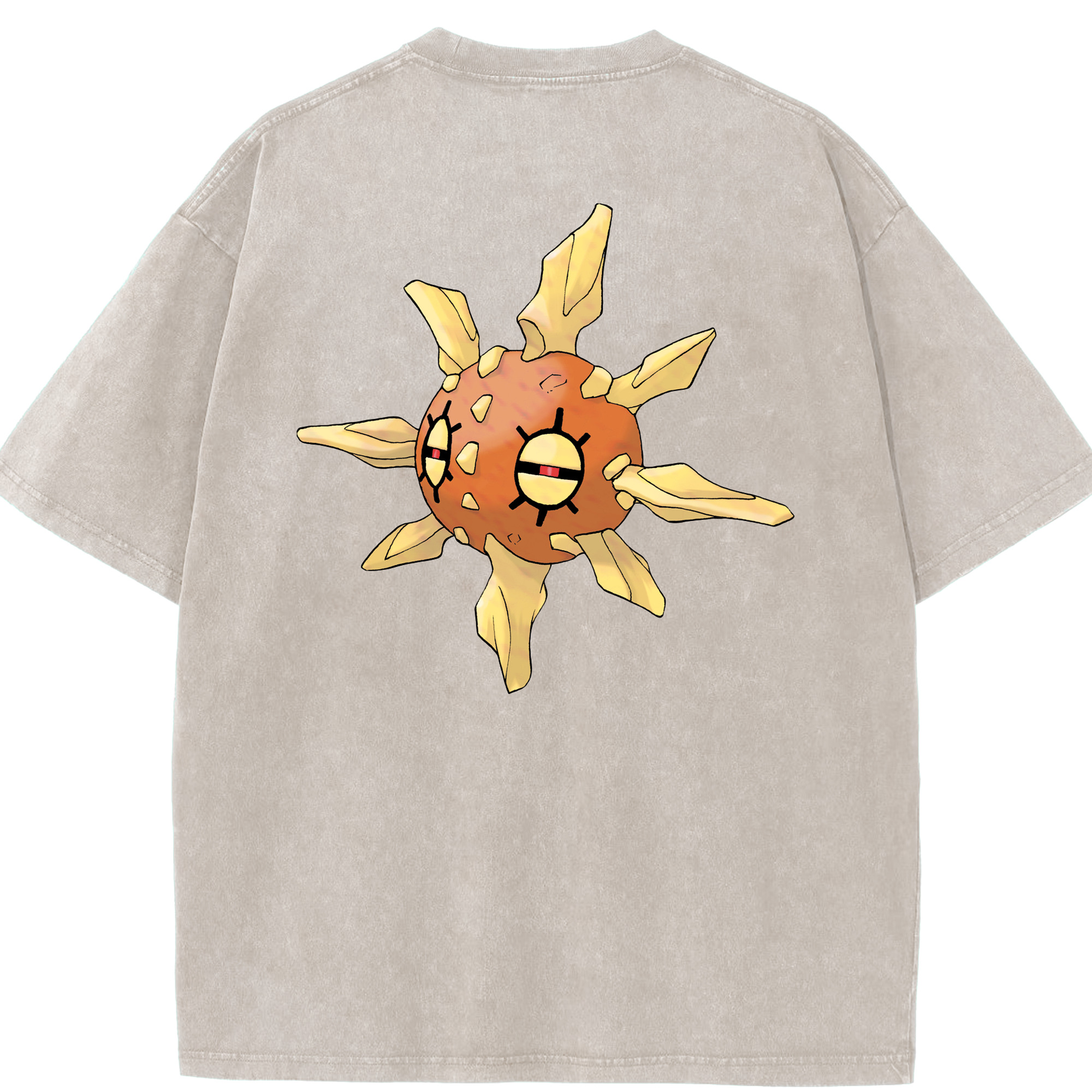 （画像用） ポケットモンスター Pokémon 綿100% ヴィンテージ風 半袖Tシャツ（背面プリント）