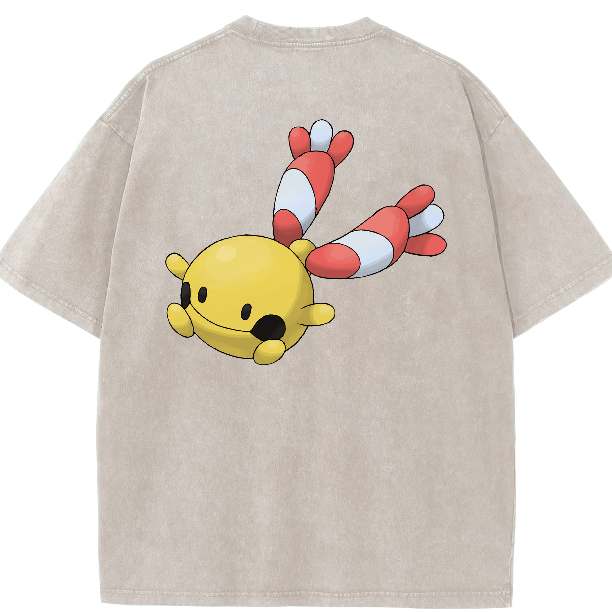 （画像用） ポケットモンスター Pokémon 綿100% ヴィンテージ風 半袖Tシャツ（背面プリント）