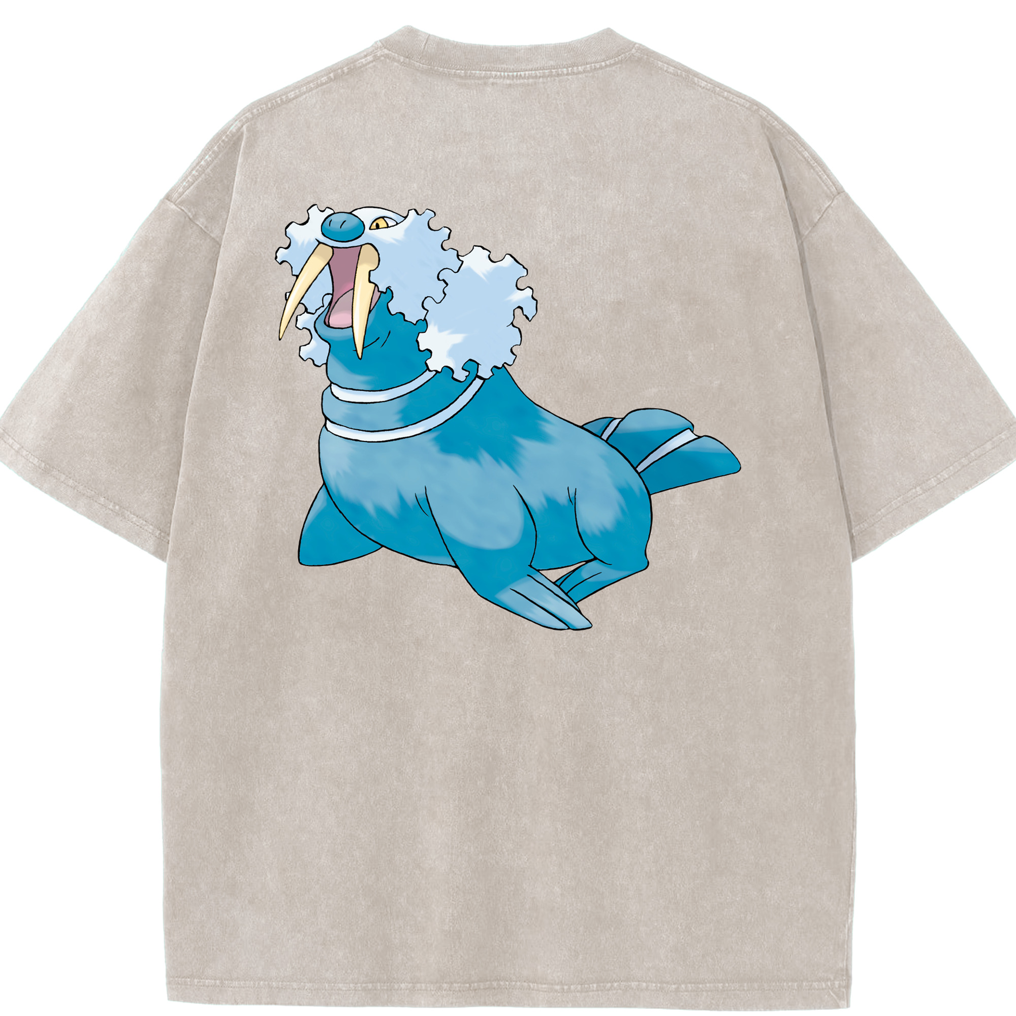 （画像用） ポケットモンスター Pokémon 綿100% ヴィンテージ風 半袖Tシャツ（背面プリント）