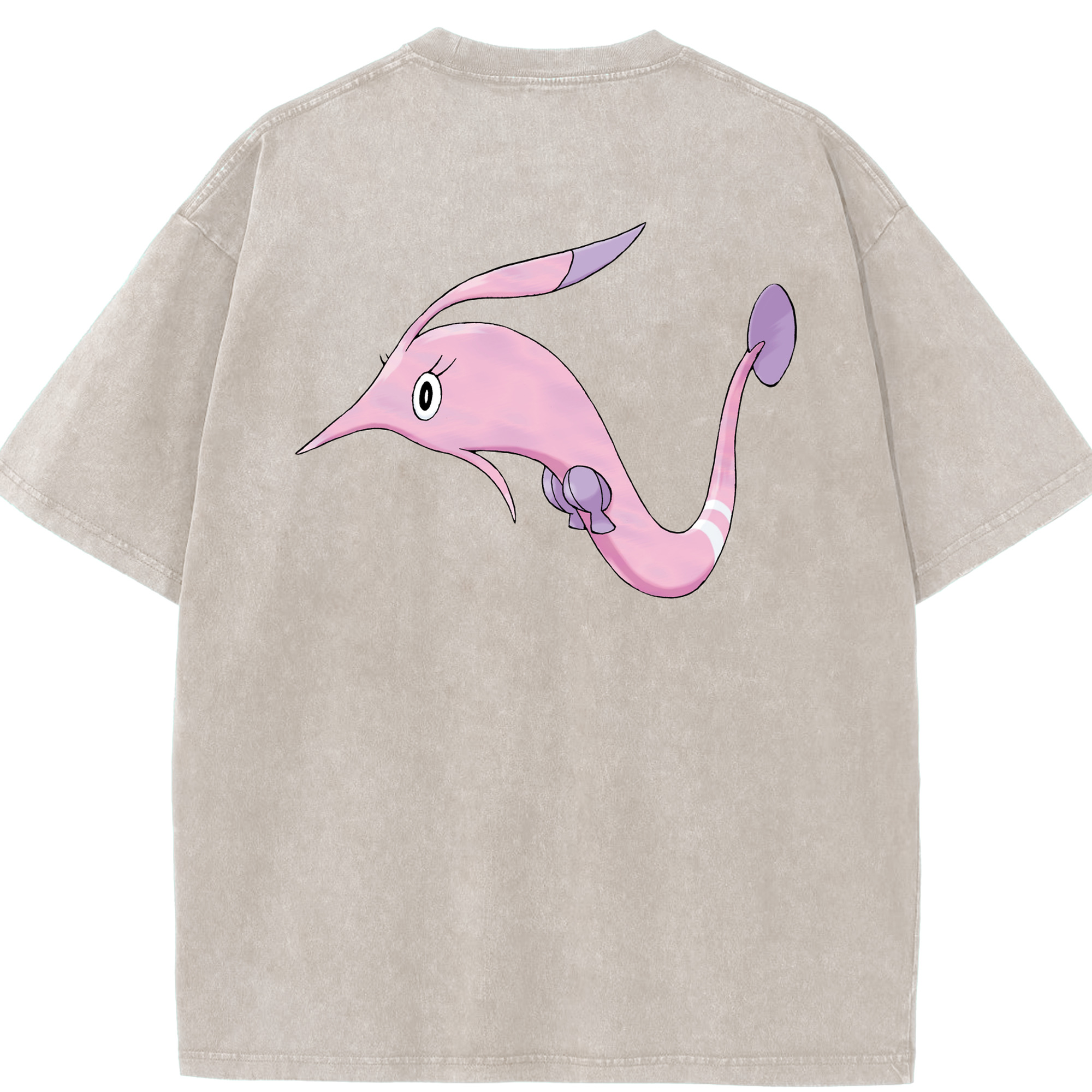 （画像用） ポケットモンスター Pokémon 綿100% ヴィンテージ風 半袖Tシャツ（背面プリント）