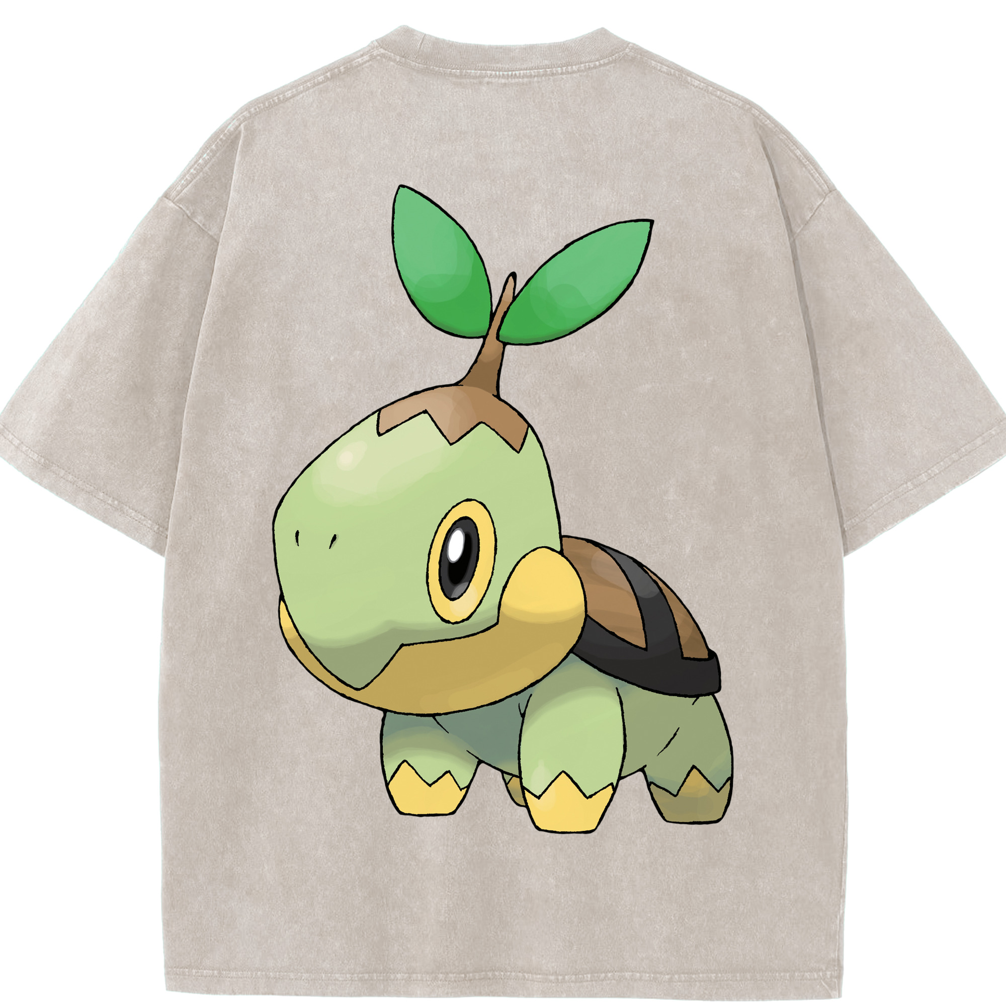 （画像用） ポケットモンスター Pokémon 綿100% ヴィンテージ風 半袖Tシャツ（背面プリント）