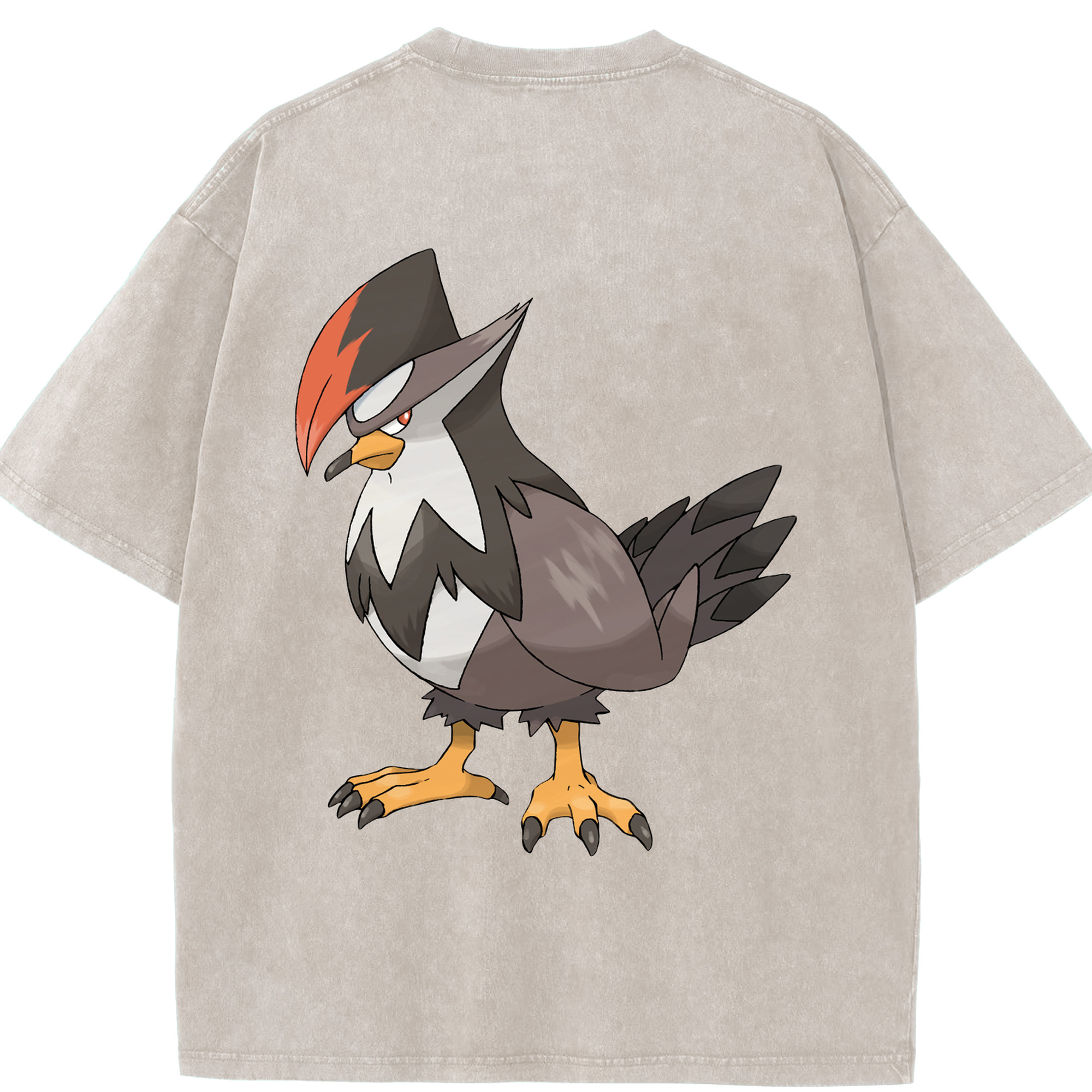 （画像用） ポケットモンスター Pokémon 綿100% ヴィンテージ風 半袖Tシャツ（背面プリント）