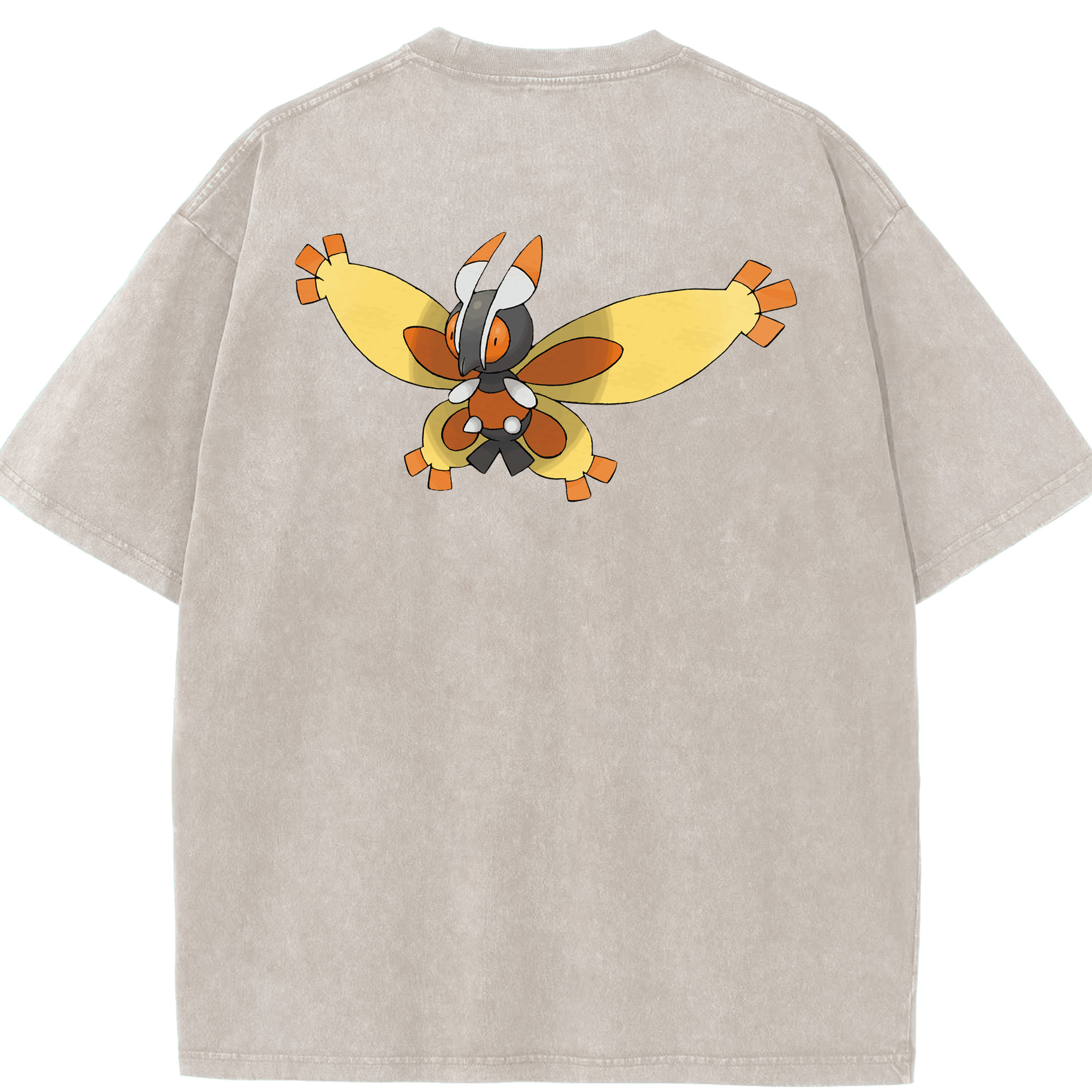 （画像用） ポケットモンスター Pokémon 綿100% ヴィンテージ風 半袖Tシャツ（背面プリント）