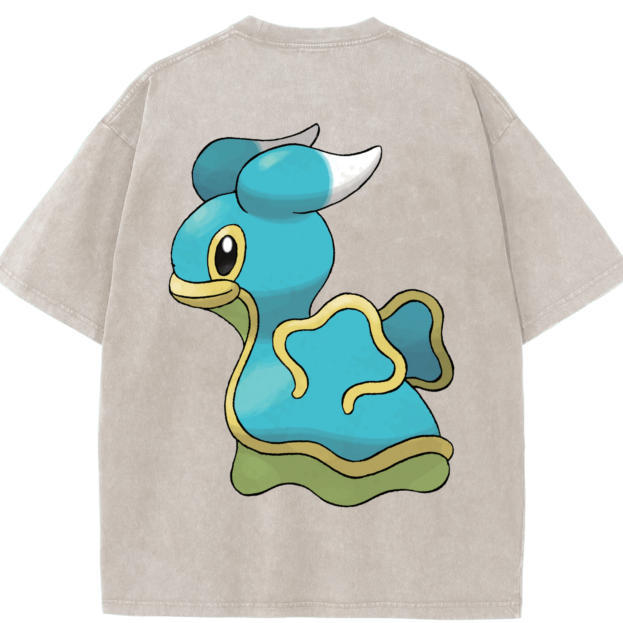 （画像用） ポケットモンスター Pokémon 綿100% ヴィンテージ風 半袖Tシャツ（背面プリント）