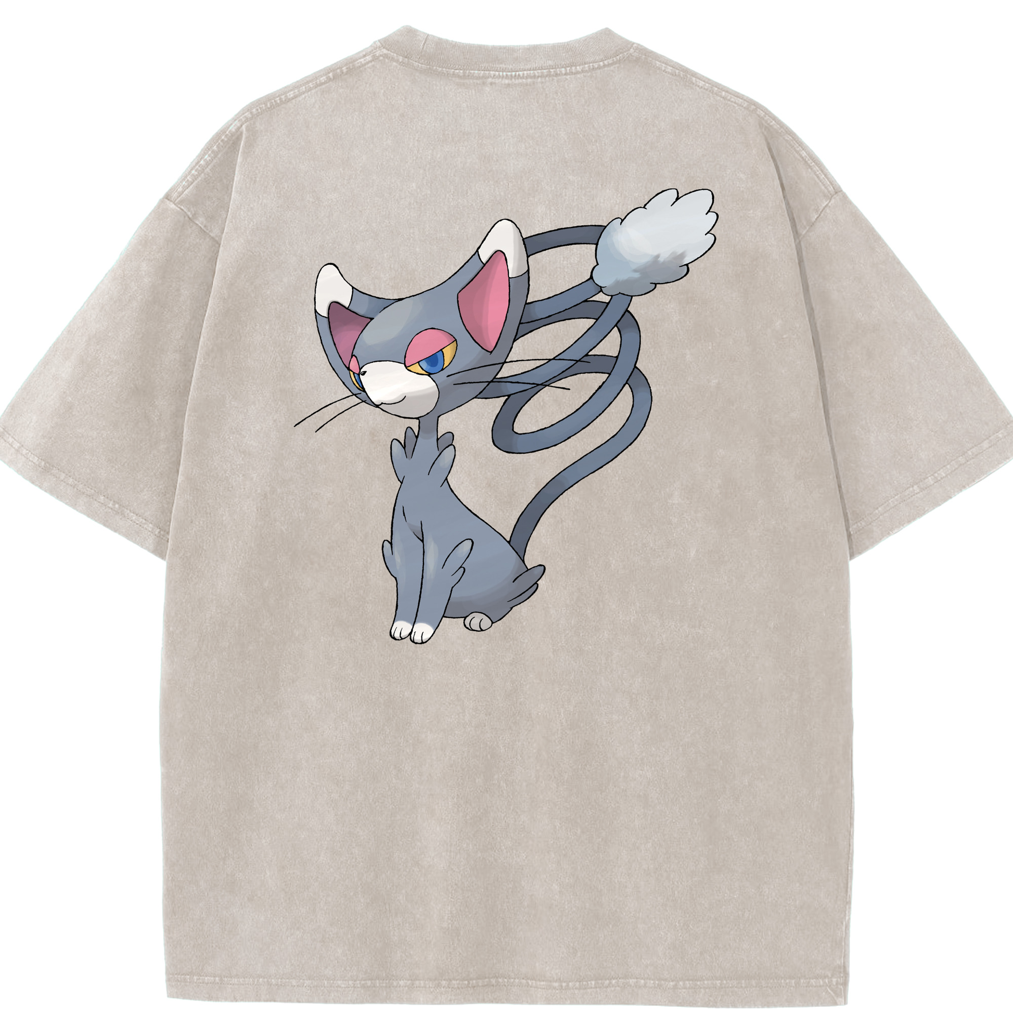（画像用） ポケットモンスター Pokémon 綿100% ヴィンテージ風 半袖Tシャツ（背面プリント）