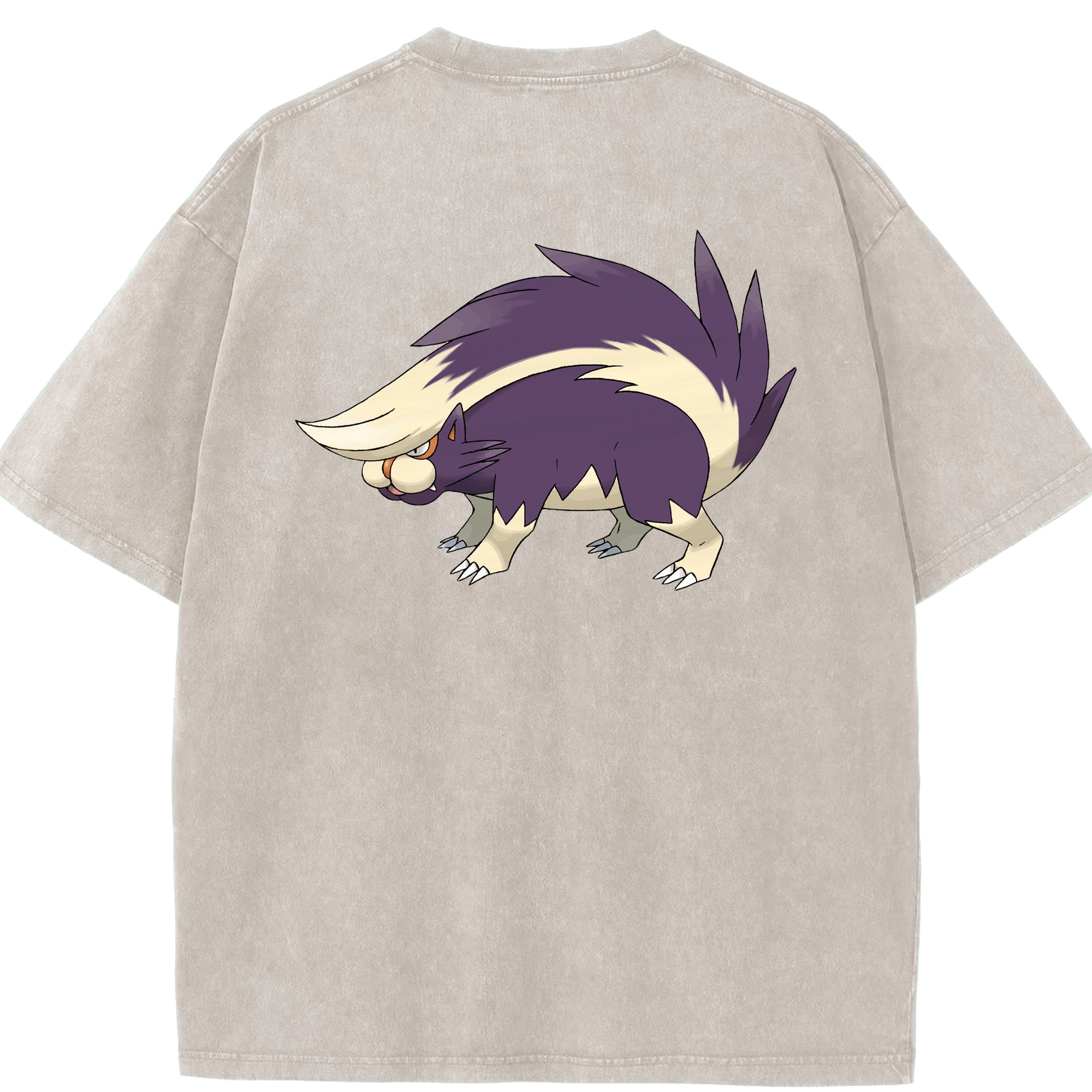 （画像用） ポケットモンスター Pokémon 綿100% ヴィンテージ風 半袖Tシャツ（背面プリント）