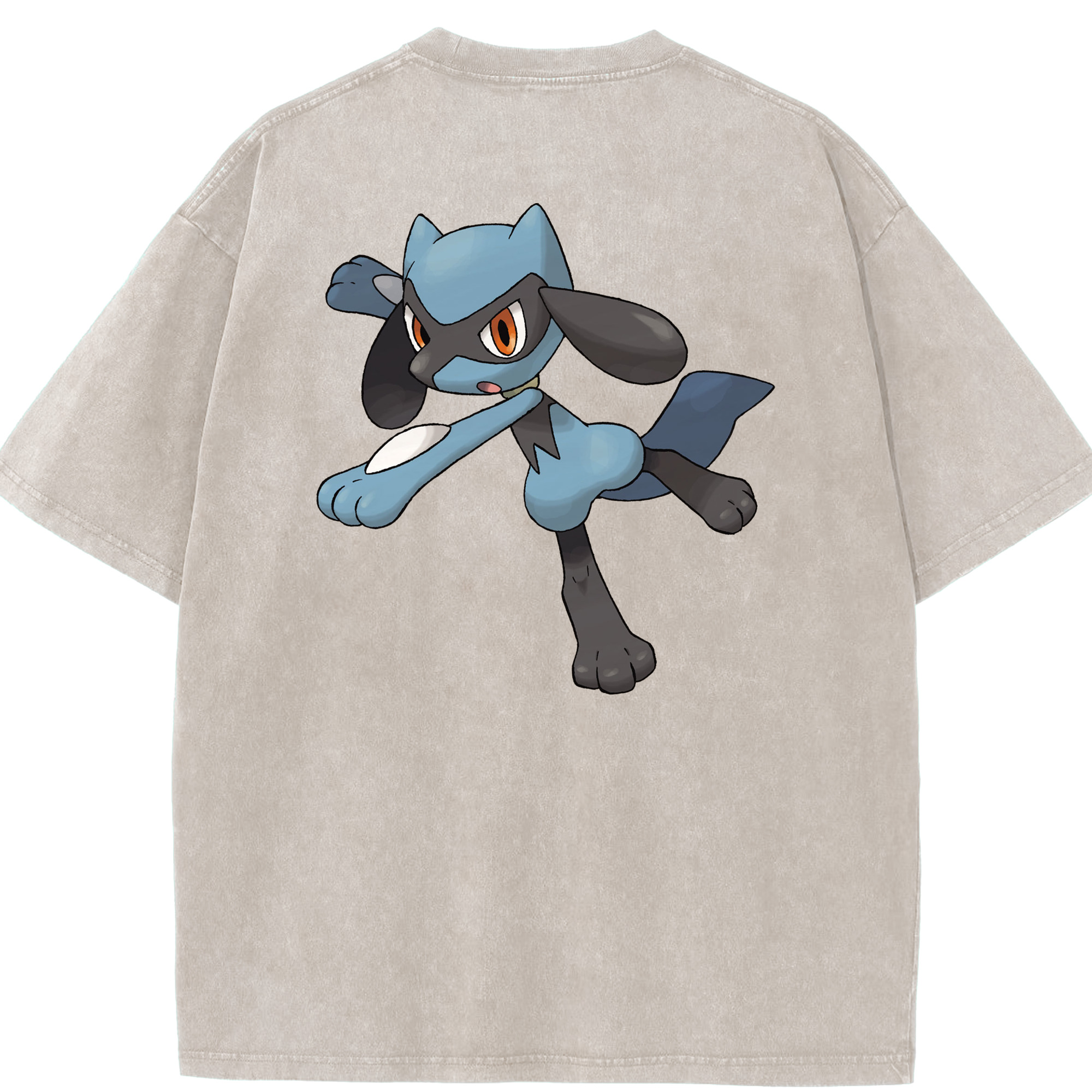 （画像用） ポケットモンスター Pokémon 綿100% ヴィンテージ風 半袖Tシャツ（背面プリント）